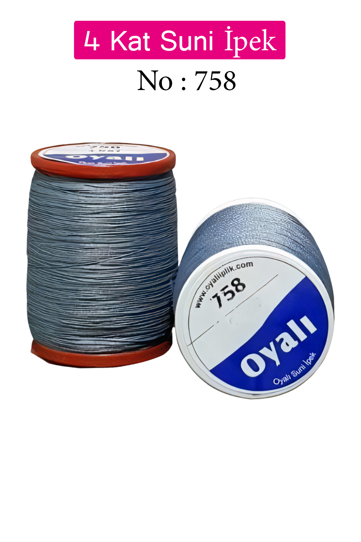 Oyalı 4 Kat Suni İpek İplik İğne Oyası Boncuk İpi Tığ Oyası No:75