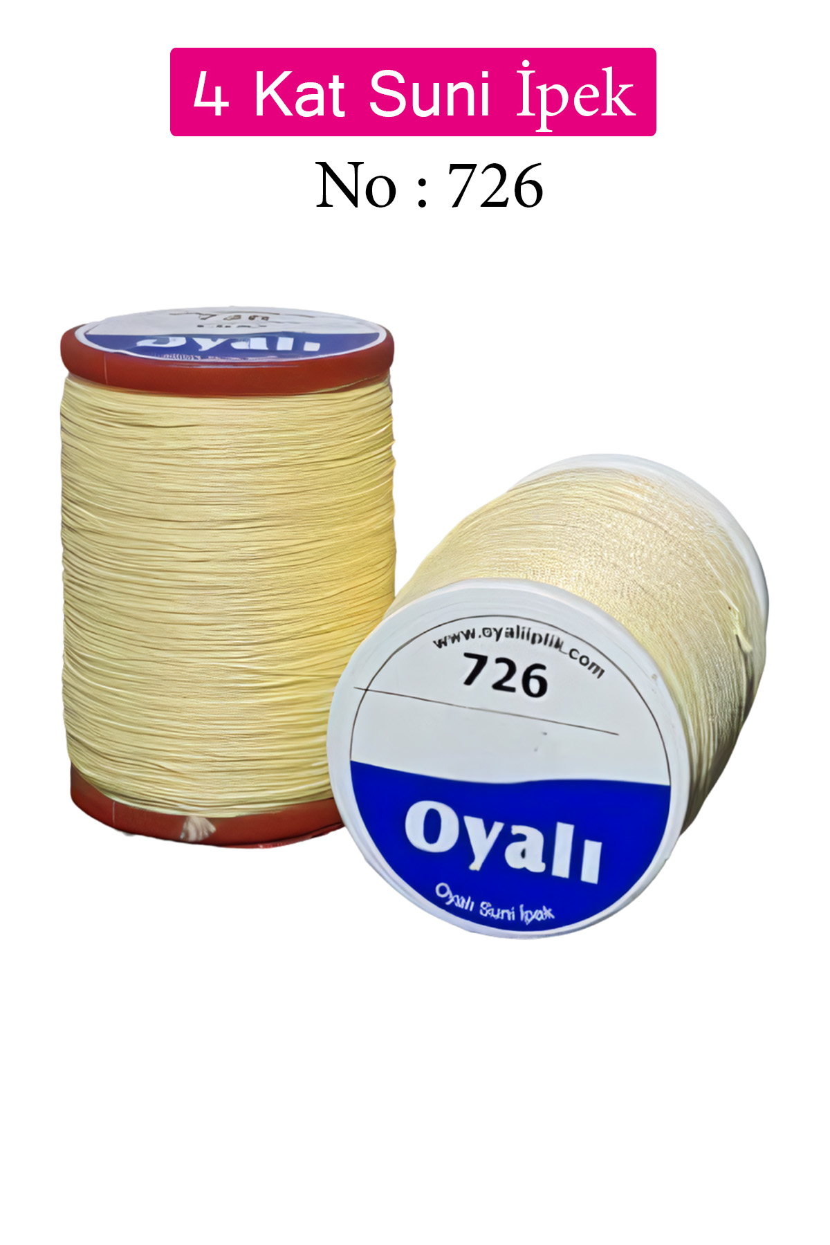 Oyalı 4 Kat Suni İpek İplik İğne Oyası Boncuk İpi Tığ Oyası No:72 Oyalı 4 Kat Suni İpek İplik İğne Oyası Boncuk İpi Tığ Oyası No:72