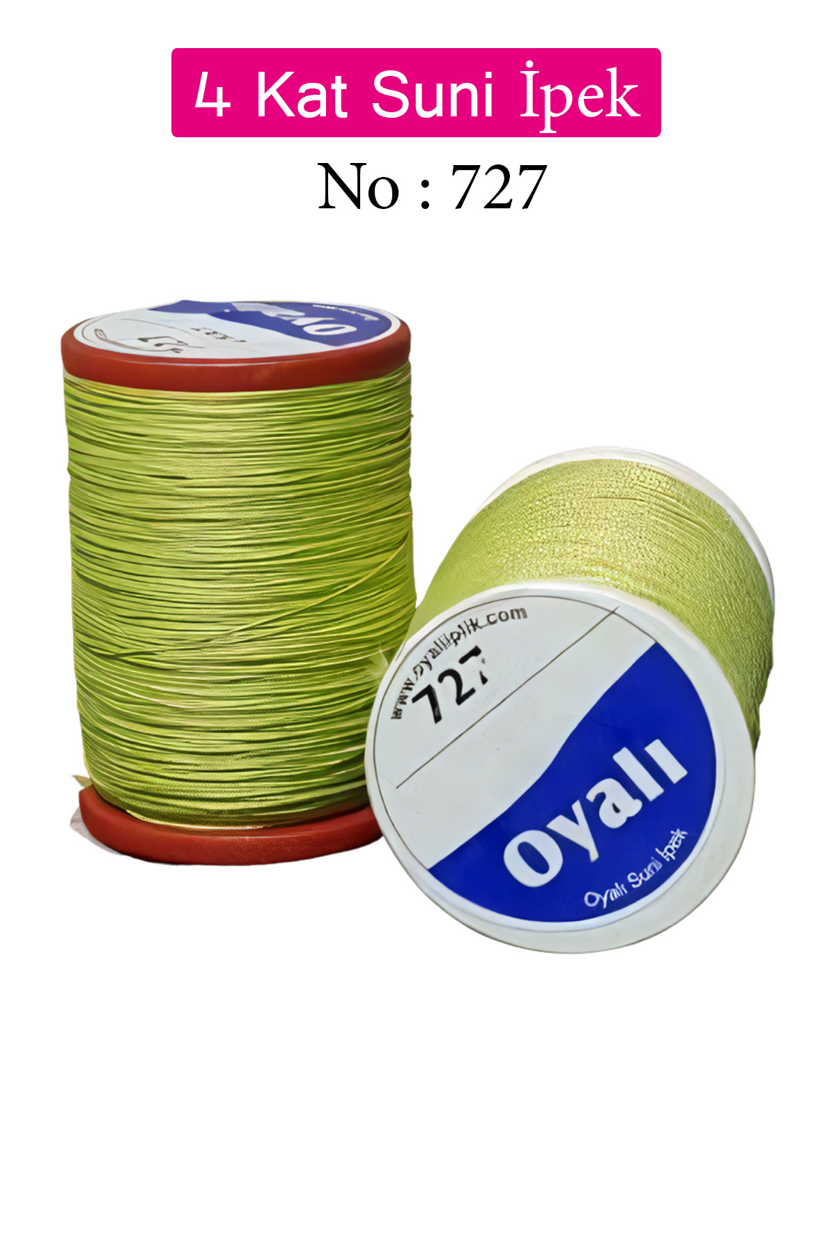 Oyalı 4 Kat Suni İpek İplik İğne Oyası Boncuk İpi Tığ Oyası No:72