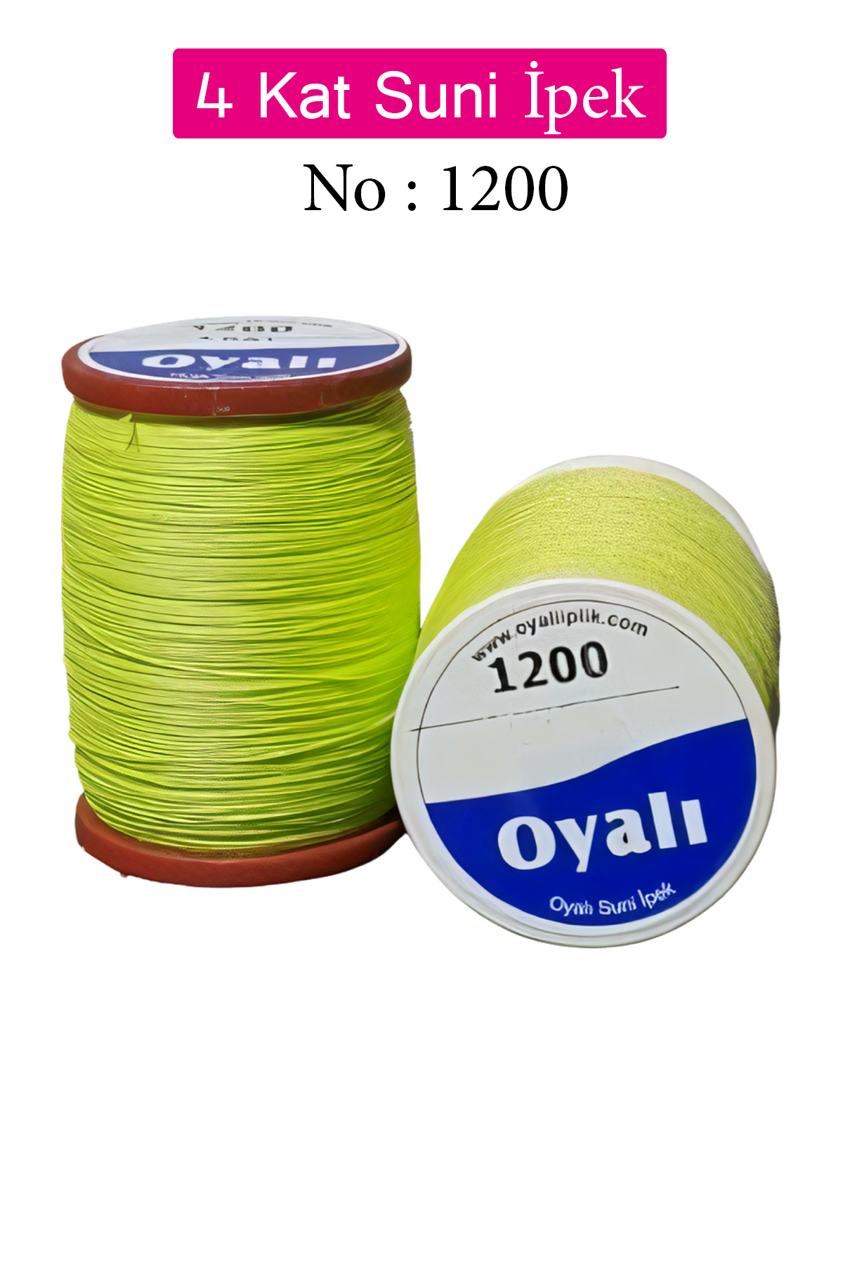 Oyalı 4 Kat Suni İpek İplik İğne Oyası Boncuk İpi Tığ Oyası No:12