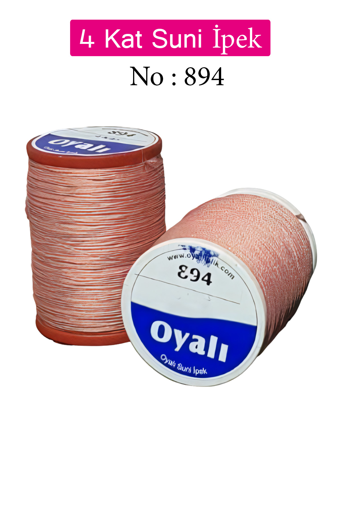 Oyalı 4 Kat Suni İpek İplik İğne Oyası Boncuk İpi Tığ Oyası No:89