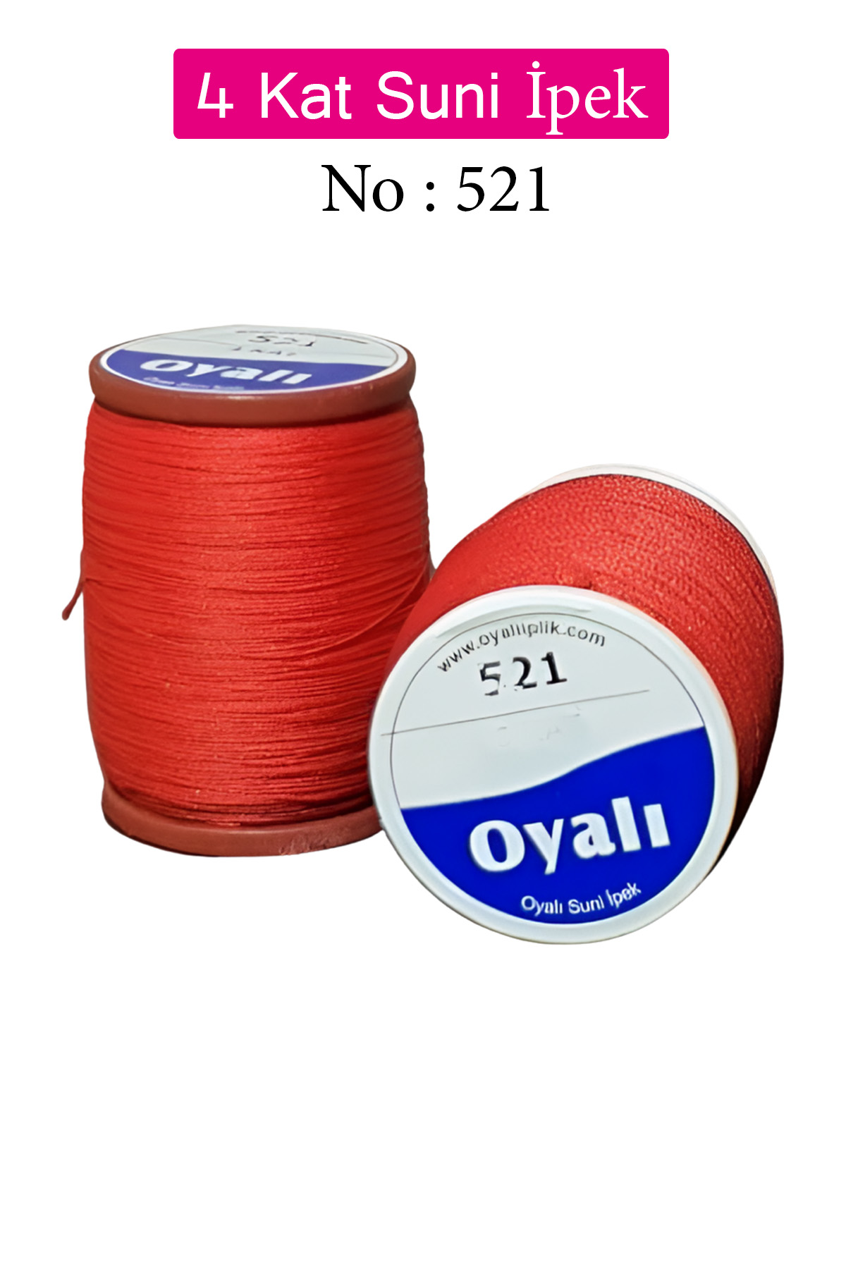 Oyalı 4 Kat Suni İpek İplik İğne Oyası Boncuk İpi Tığ Oyası No:52