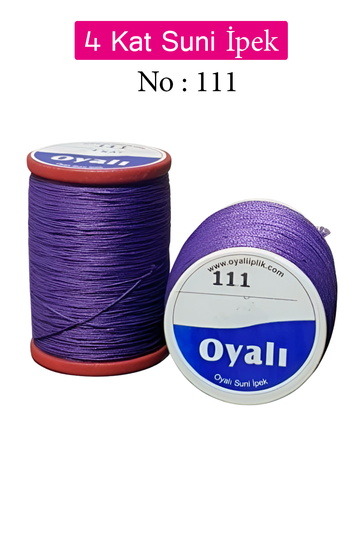 Oyalı 4 Kat Suni İpek İplik İğne Oyası Boncuk İpi Tığ Oyası No:11