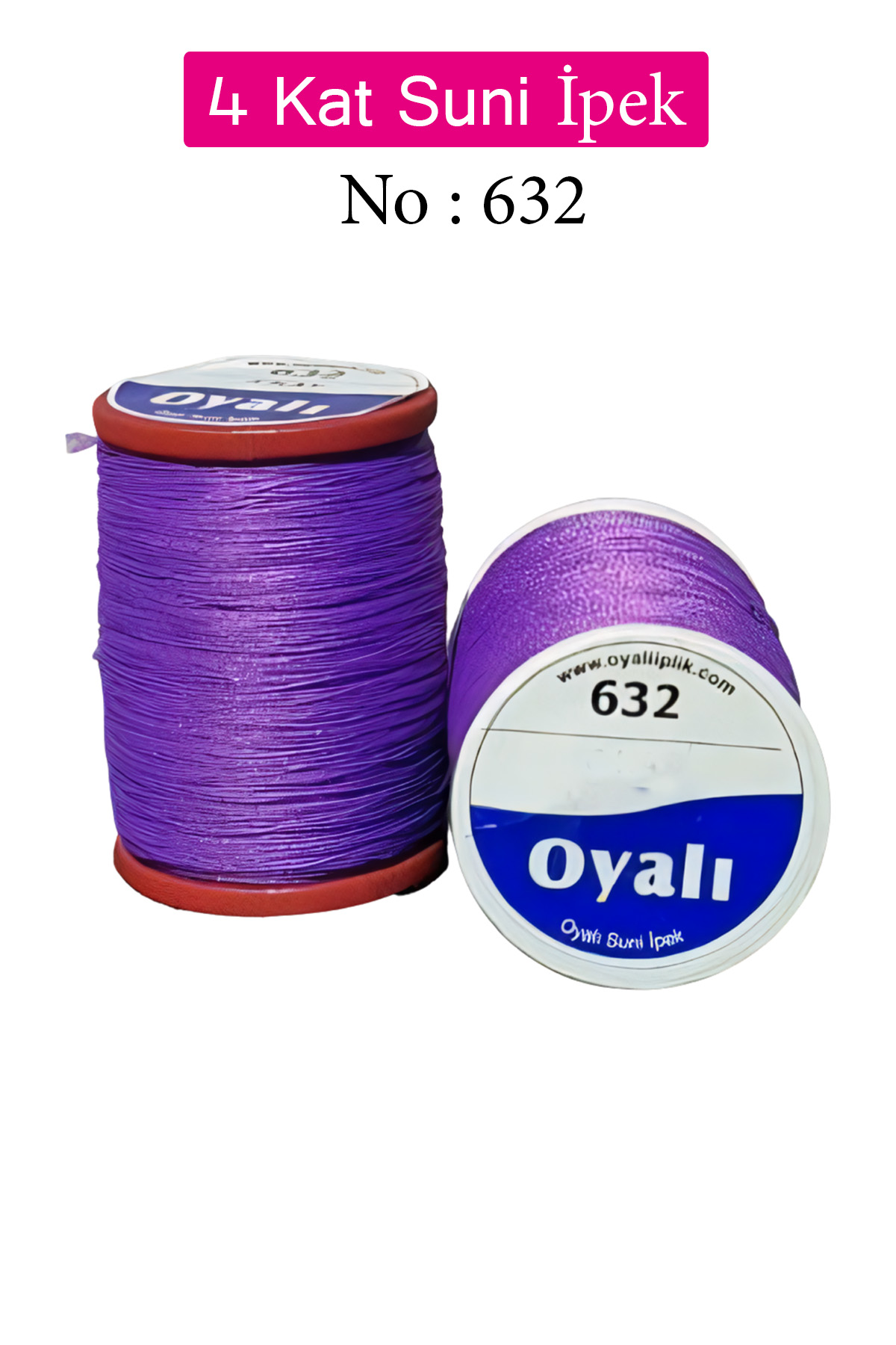 Oyalı 4 Kat Suni İpek İplik İğne Oyası Boncuk İpi Tığ Oyası No:63