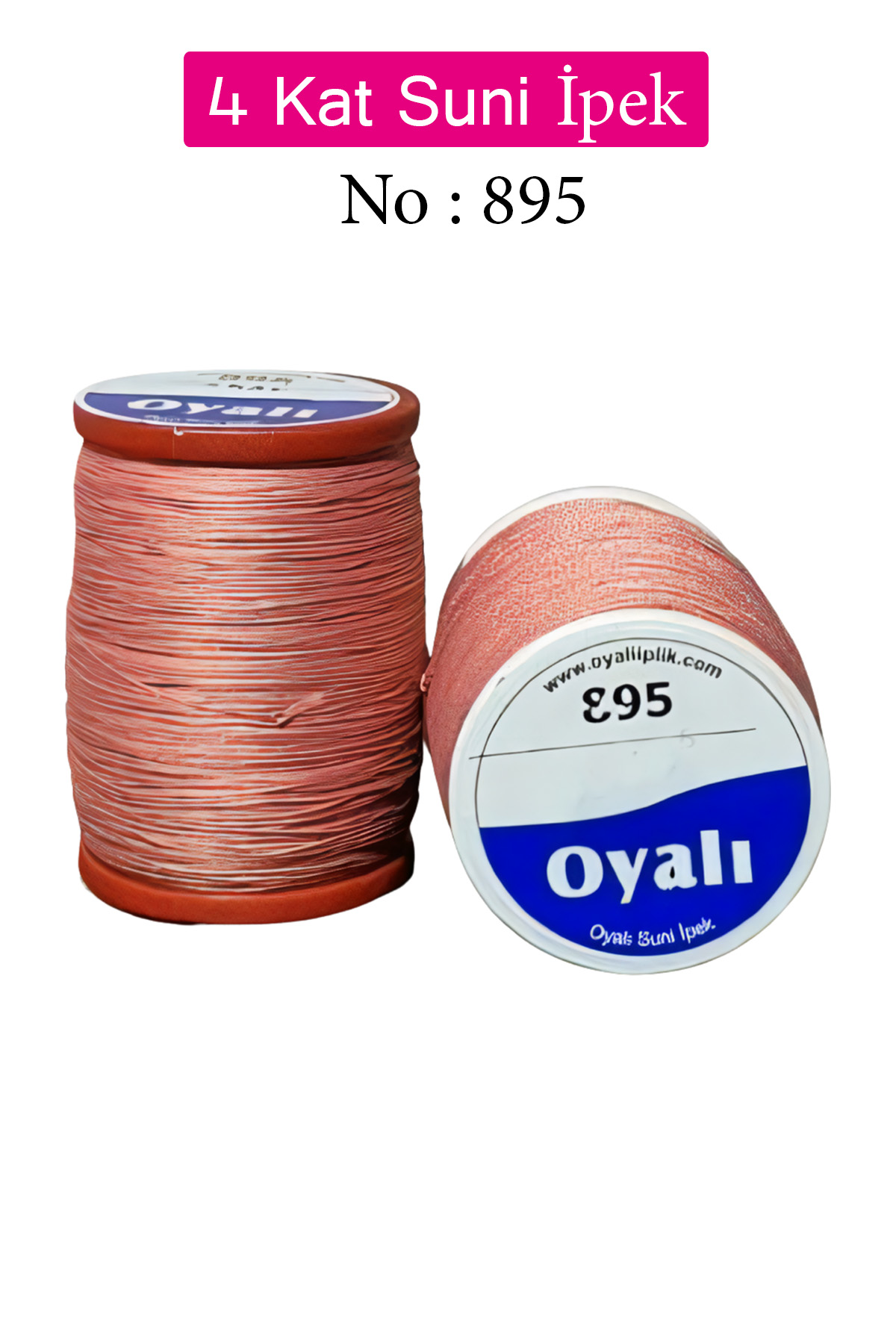 Oyalı 4 Kat Suni İpek İplik İğne Oyası Boncuk İpi Tığ Oyası No:89