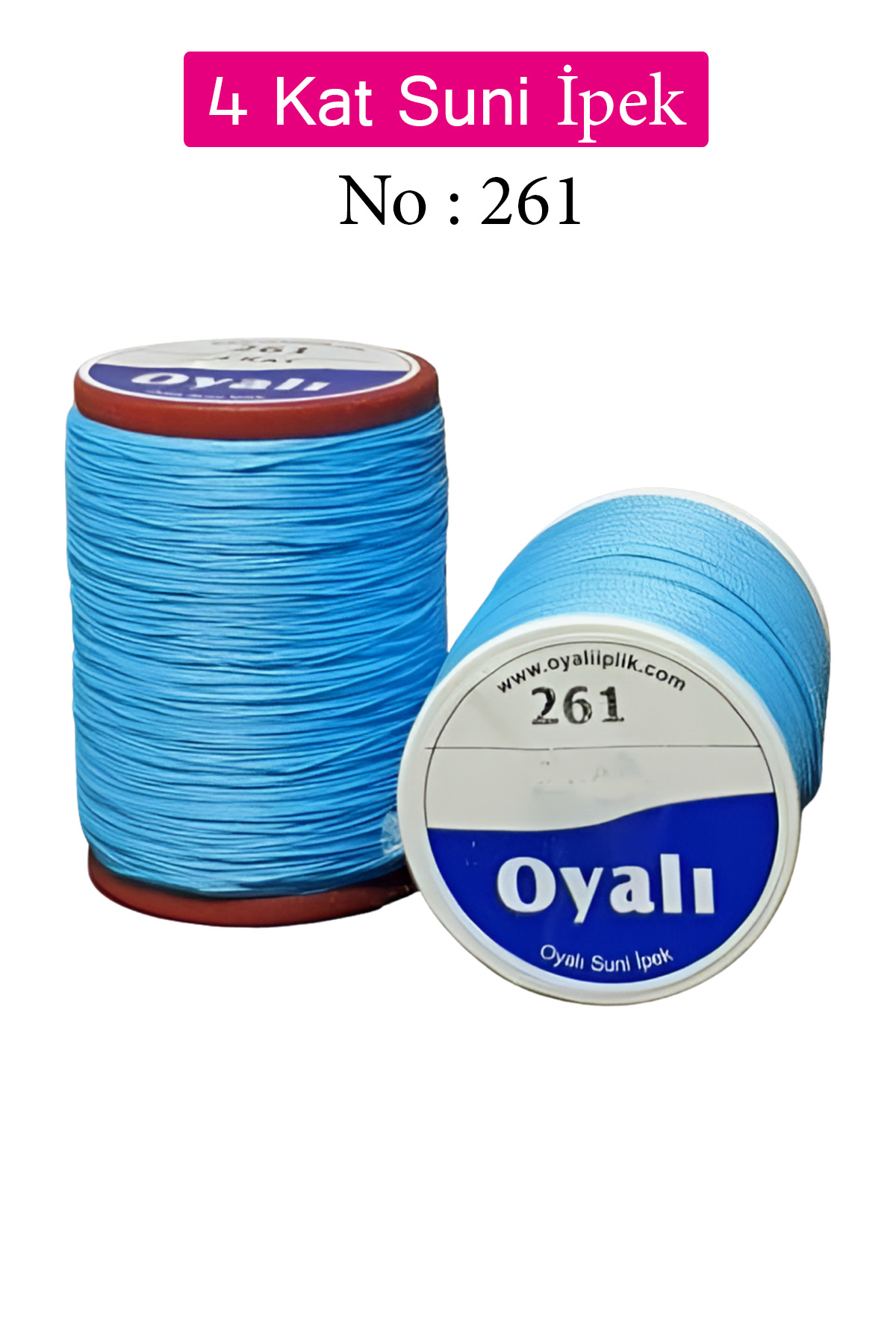 Oyalı 4 Kat Suni İpek İplik İğne Oyası Boncuk İpi Tığ Oyası No:26