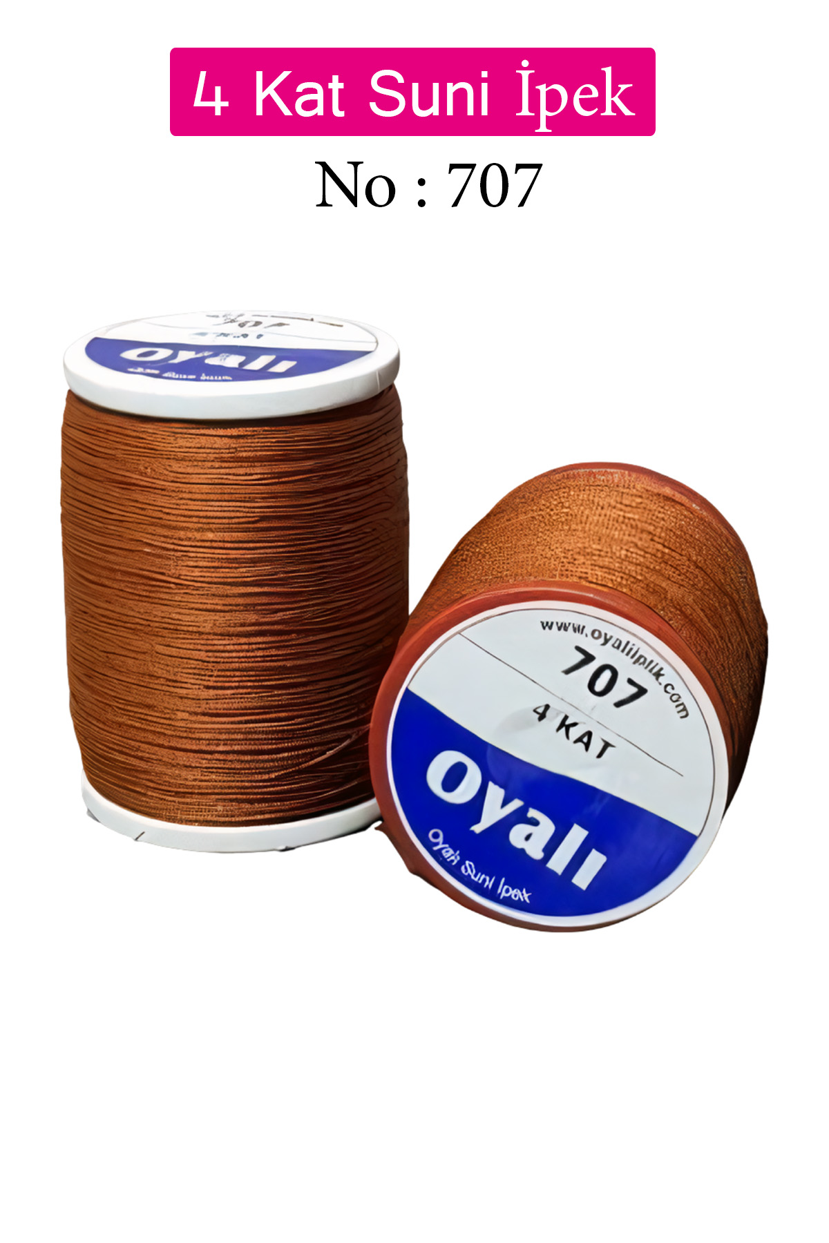 Oyalı 4 Kat Suni İpek İplik İğne Oyası Boncuk İpi Tığ Oyası No:70