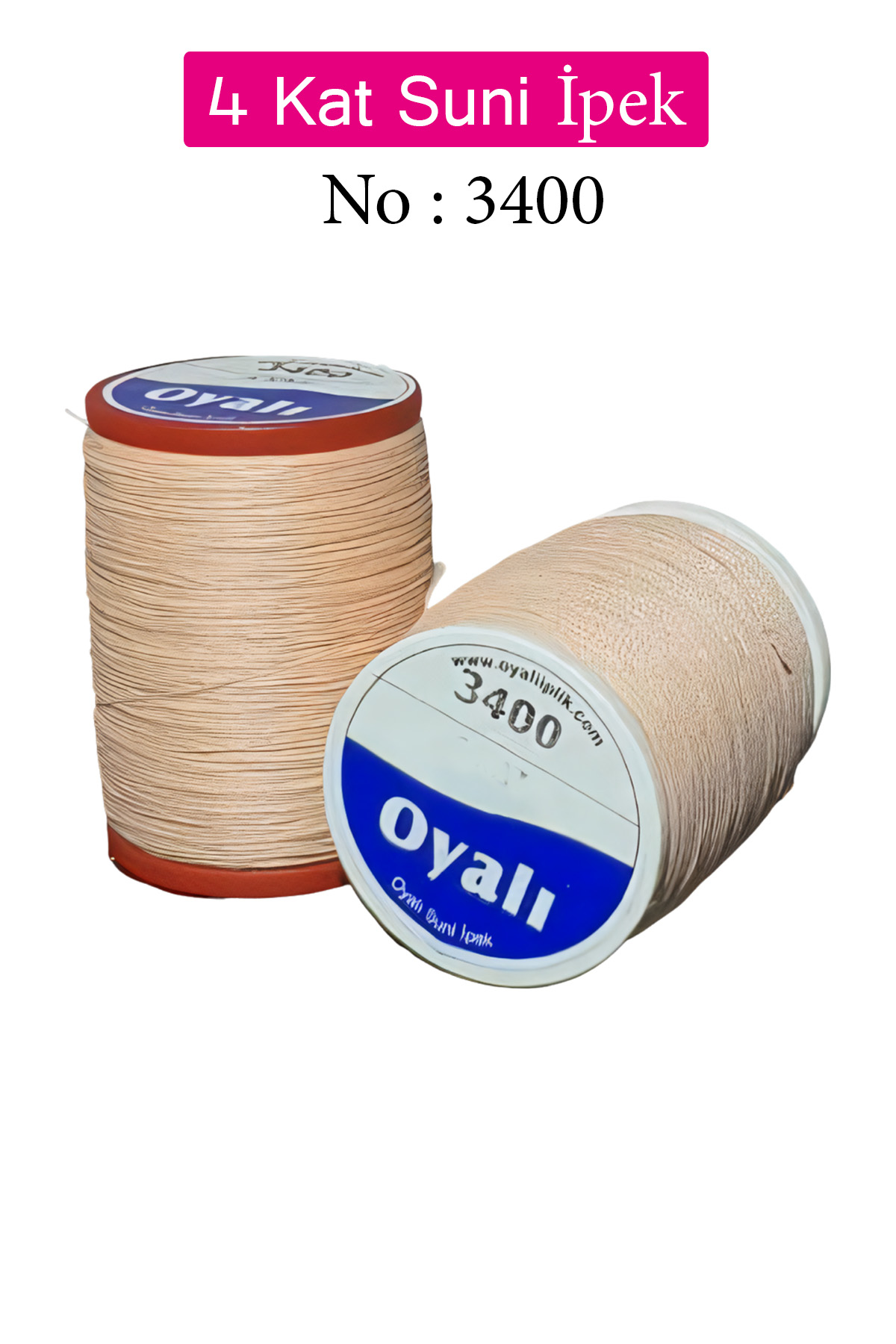 Oyalı 4 Kat Suni İpek İplik İğne Oyası Boncuk İpi Tığ Oyası No:34