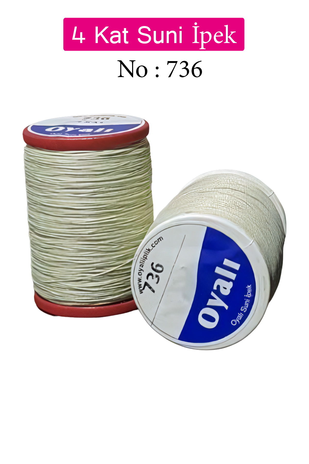 Oyalı 4 Kat Suni İpek İplik İğne Oyası Boncuk İpi Tığ Oyası No:73 Oyalı 4 Kat Suni İpek İplik İğne Oyası Boncuk İpi Tığ Oyası No:73