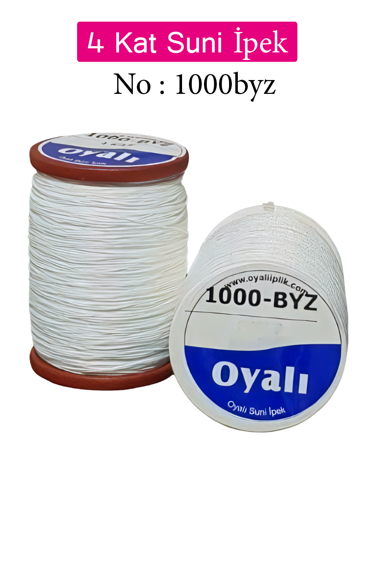 Oyalı 4 Kat Suni İpek İplik İğne Oyası Boncuk İpi Tığ Oyası No:10