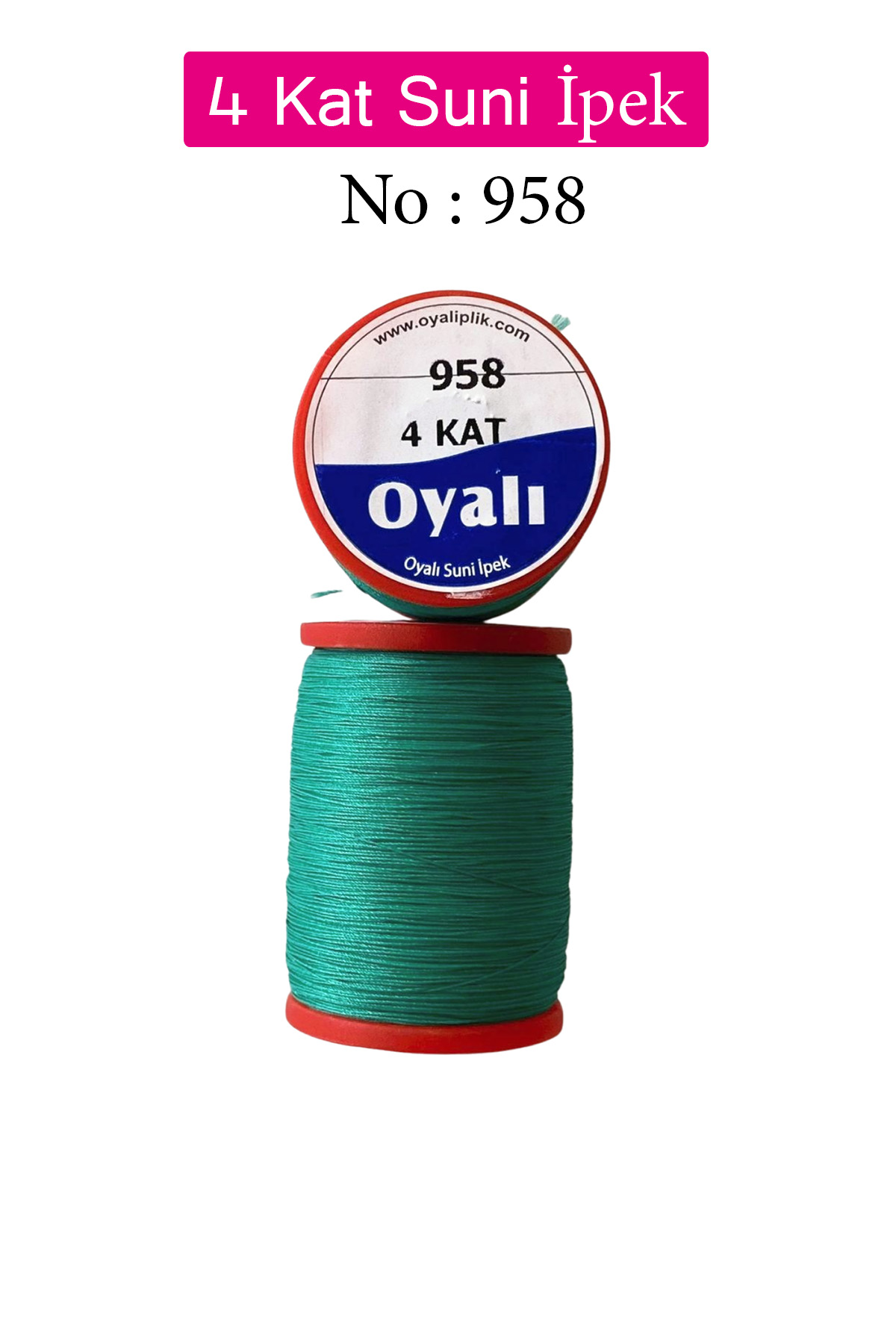Oyalı 4 Kat Suni İpek İplik İğne Oyası Boncuk İpi Tığ Oyası No:95