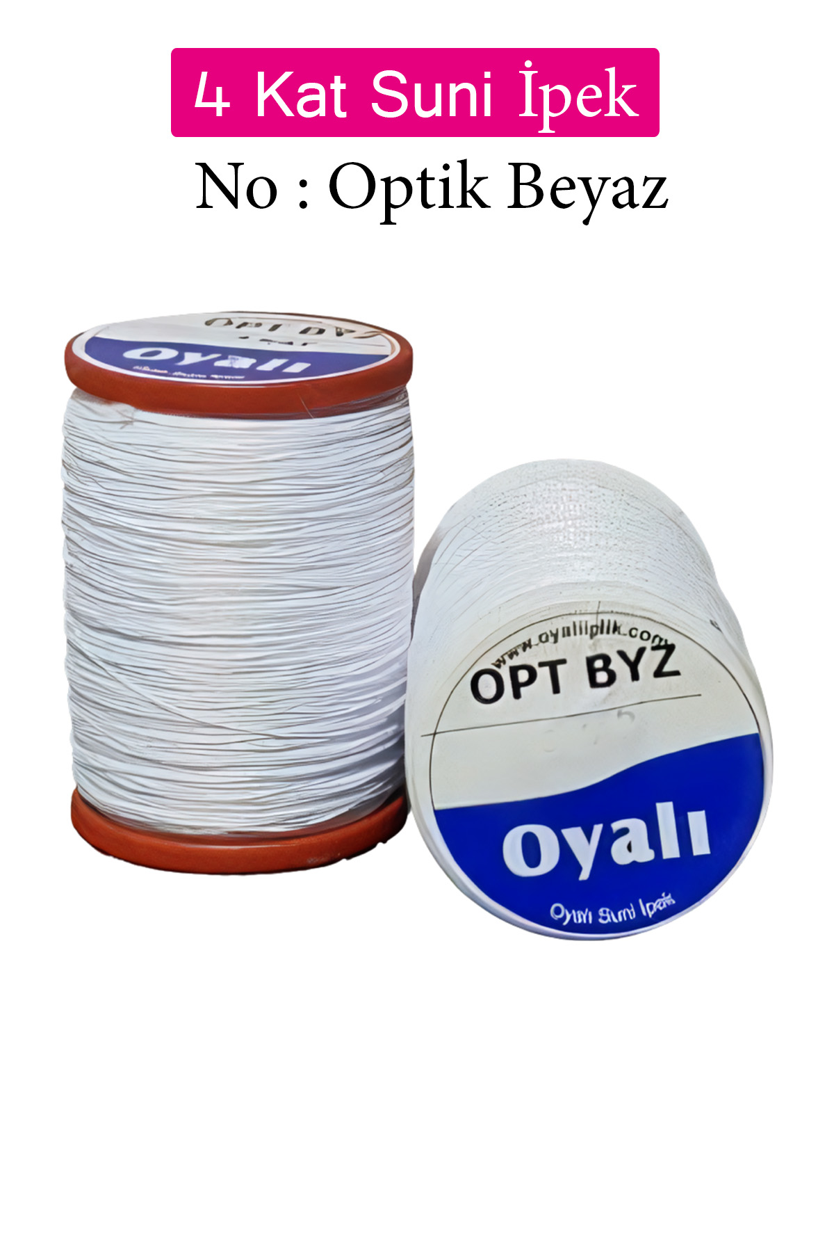 Oyalı 4 Kat Suni İpek İplik İğne Oyası Boncuk İpi Tığ Oyası No:Op