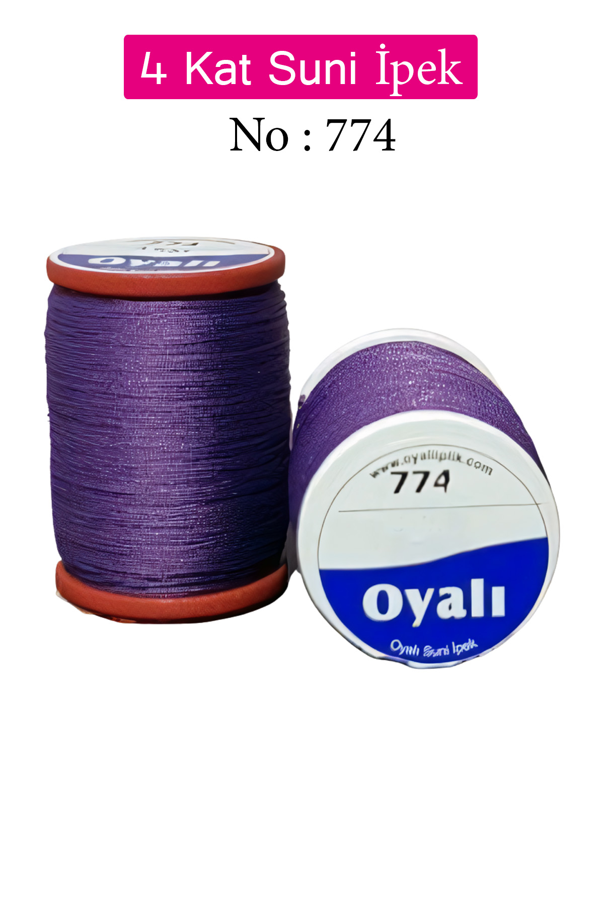 Oyalı 4 Kat Suni İpek İplik İğne Oyası Boncuk İpi Tığ Oyası No:77