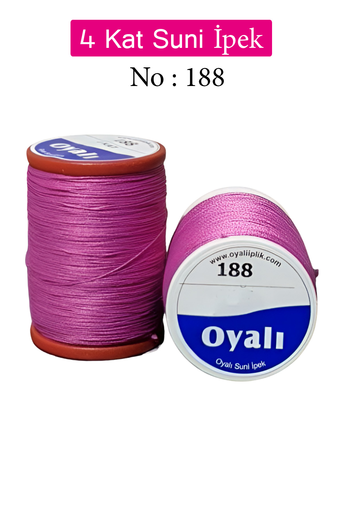 Oyalı 4 Kat Suni İpek İplik İğne Oyası Boncuk İpi Tığ Oyası No:18