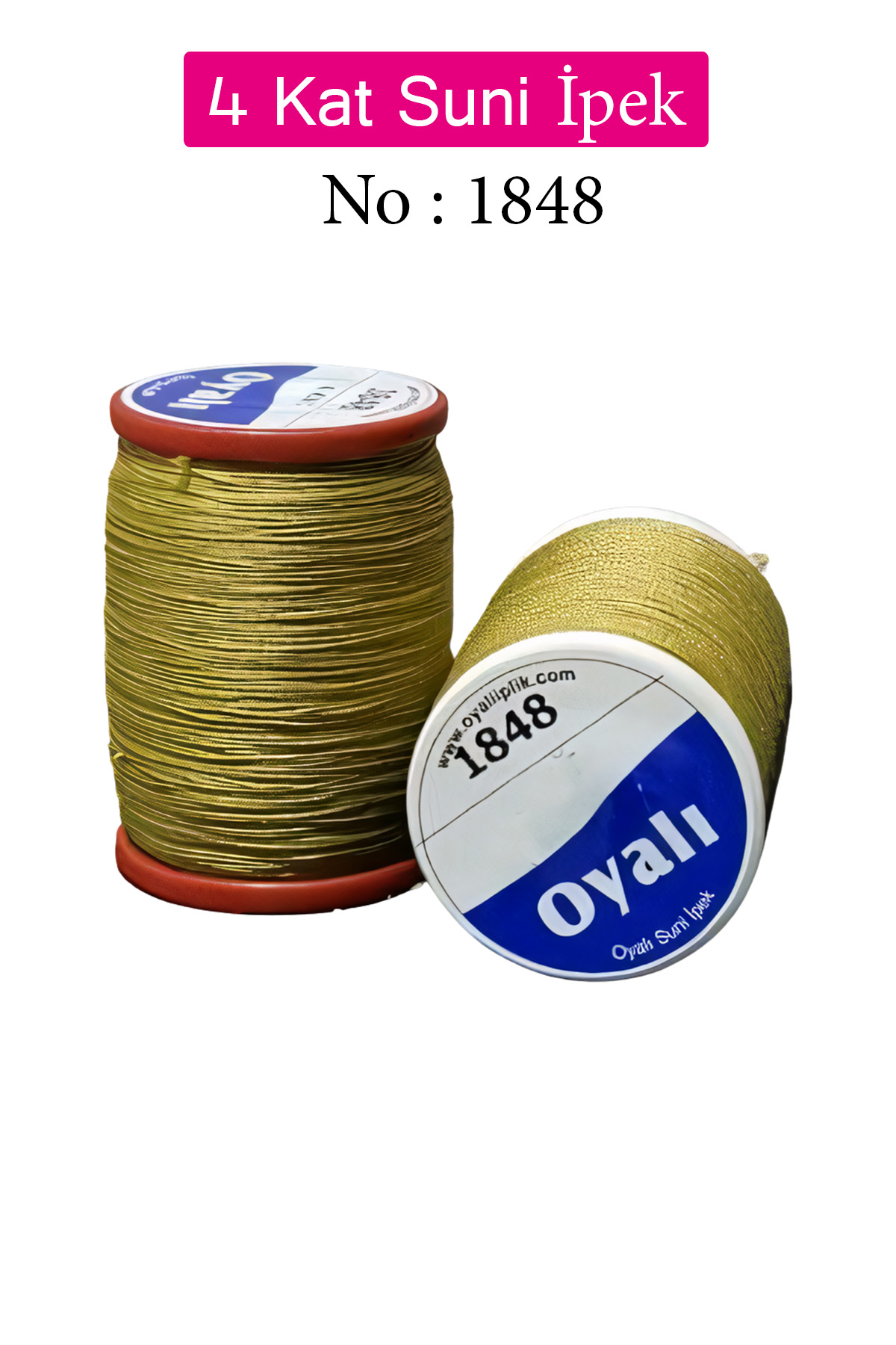 Oyalı 4 Kat Suni İpek İplik İğne Oyası Boncuk İpi Tığ Oyası No:18