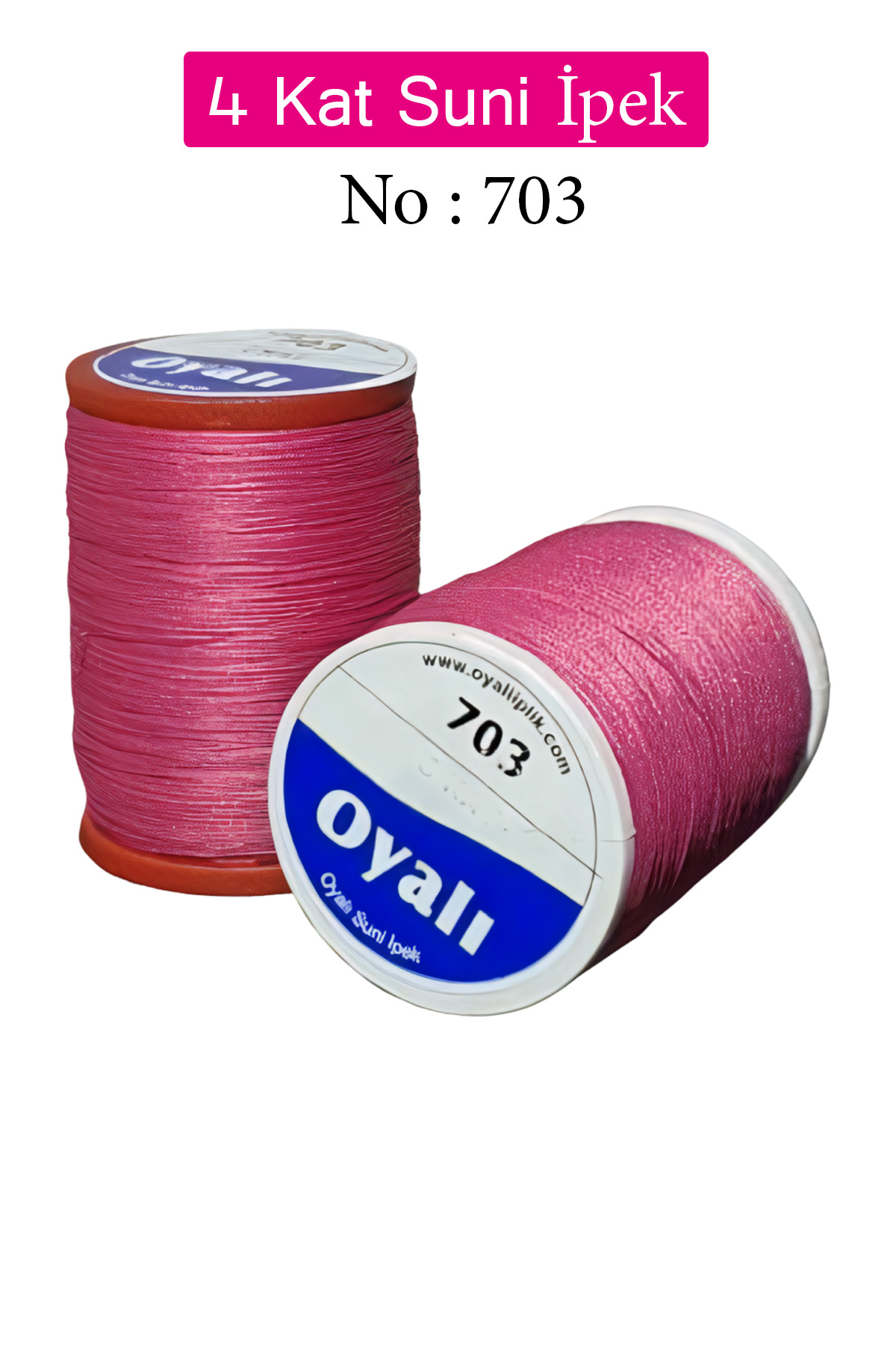 Oyalı 4 Kat Suni İpek İplik İğne Oyası Boncuk İpi Tığ Oyası No:70