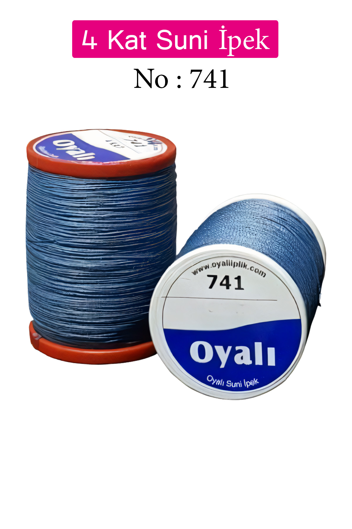 Oyalı 4 Kat Suni İpek İplik İğne Oyası Boncuk İpi Tığ Oyası No:74