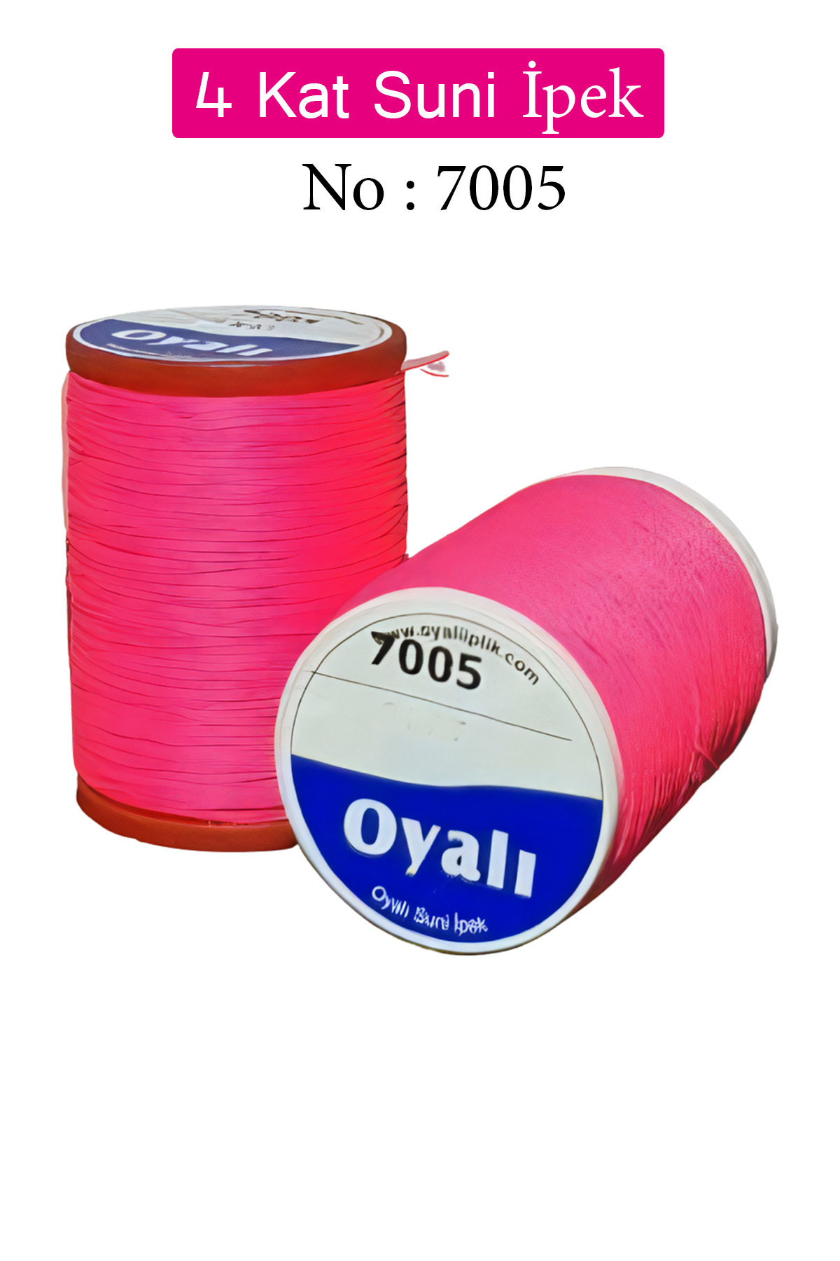 Oyalı 4 Kat Suni İpek İplik İğne Oyası Boncuk İpi Tığ Oyası No:70
