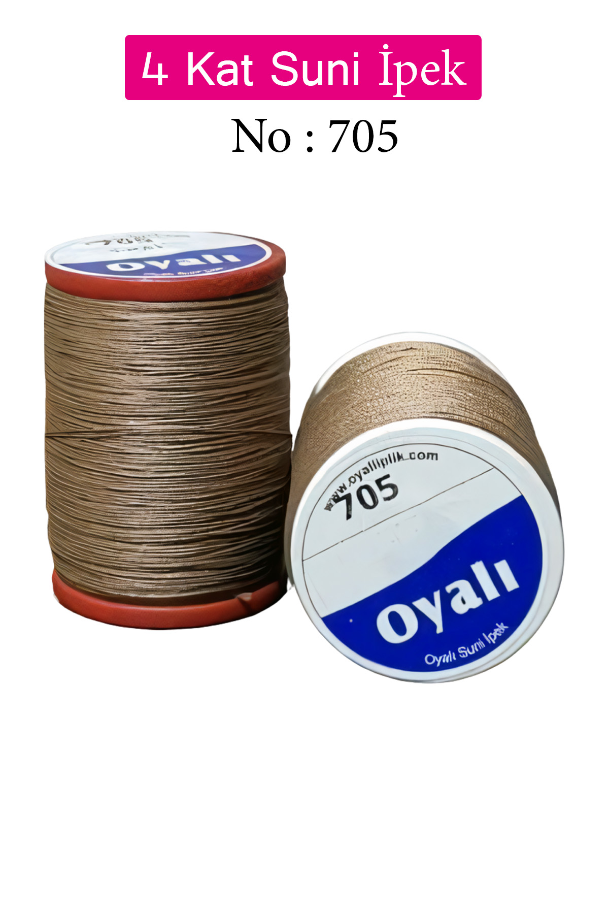 Oyalı 4 Kat Suni İpek İplik İğne Oyası Boncuk İpi Tığ Oyası No:70