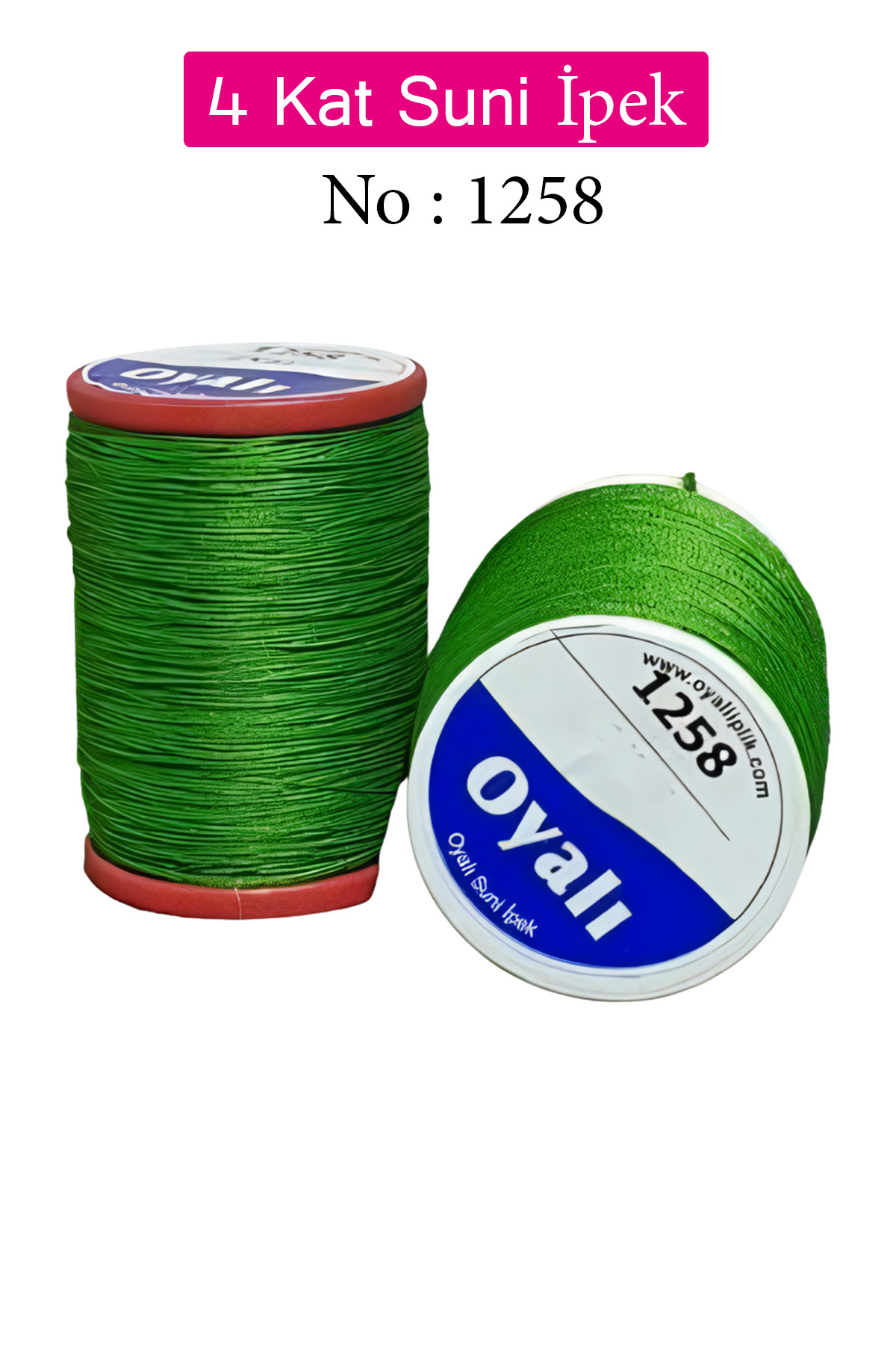Oyalı 4 Kat Suni İpek İplik İğne Oyası Boncuk İpi Tığ Oyası No:12