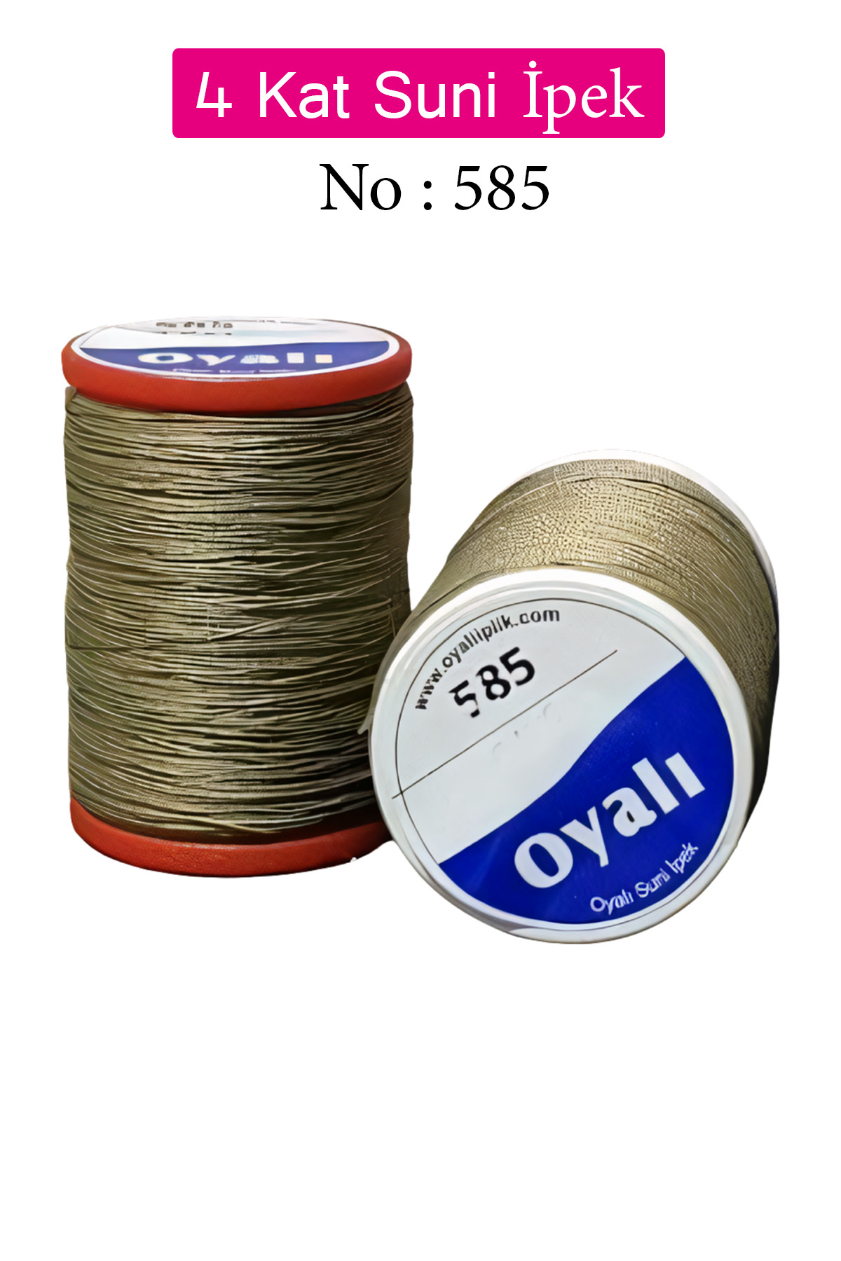Oyalı 4 Kat Suni İpek İplik İğne Oyası Boncuk İpi Tığ Oyası No:58