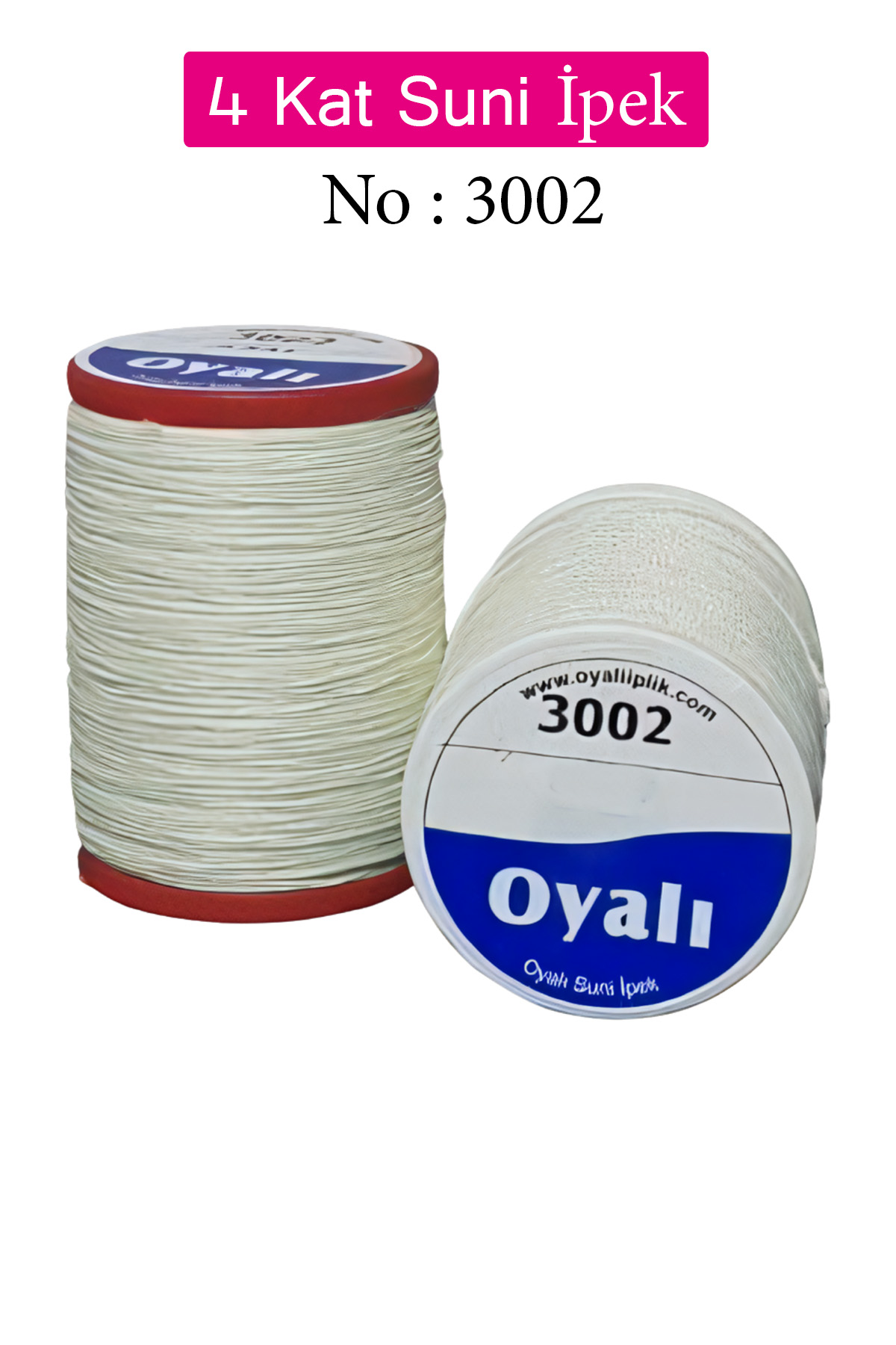 Oyalı 4 Kat Suni İpek İplik İğne Oyası Boncuk İpi Tığ Oyası No:30