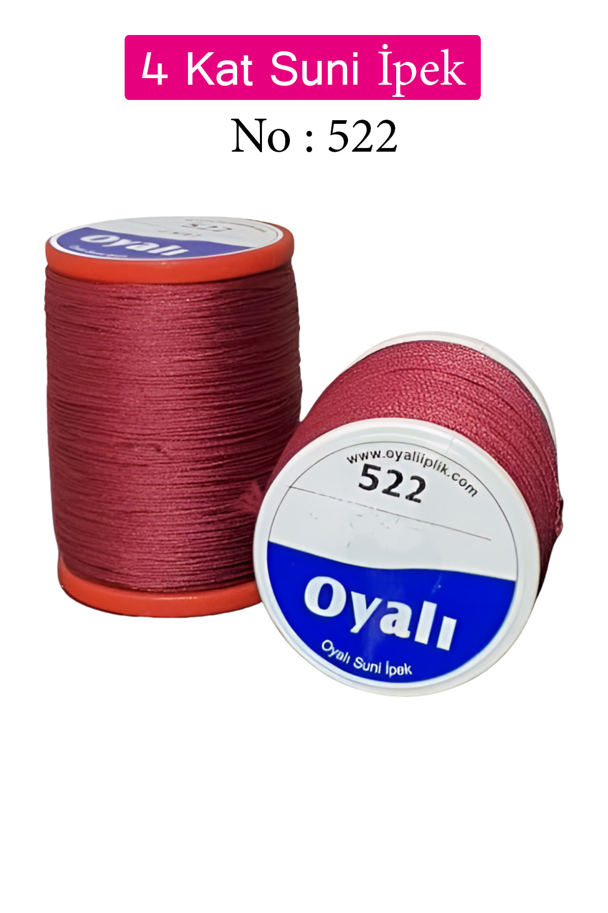 Oyalı 4 Kat Suni İpek İplik İğne Oyası Boncuk İpi Tığ Oyası No:52