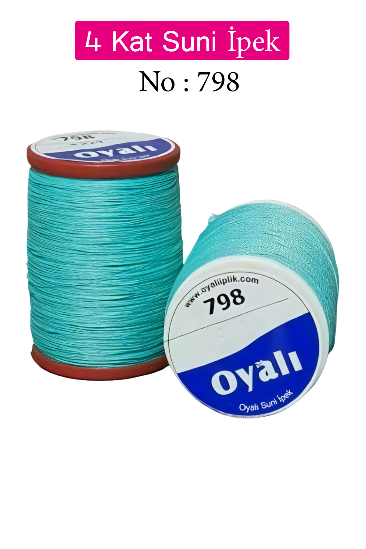 Oyalı 4 Kat Suni İpek İplik İğne Oyası Boncuk İpi Tığ Oyası No:79