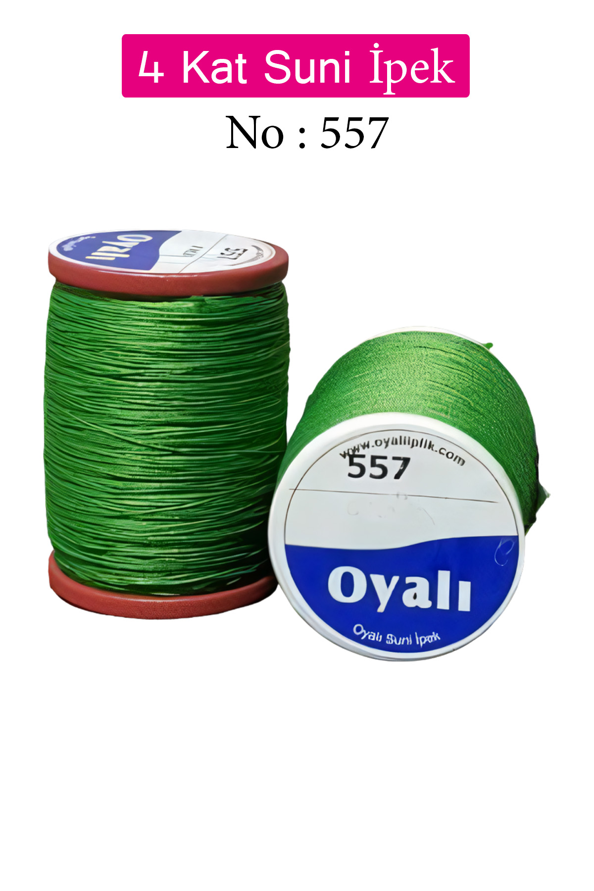 Oyalı 4 Kat Suni İpek İplik İğne Oyası Boncuk İpi Tığ Oyası No:55