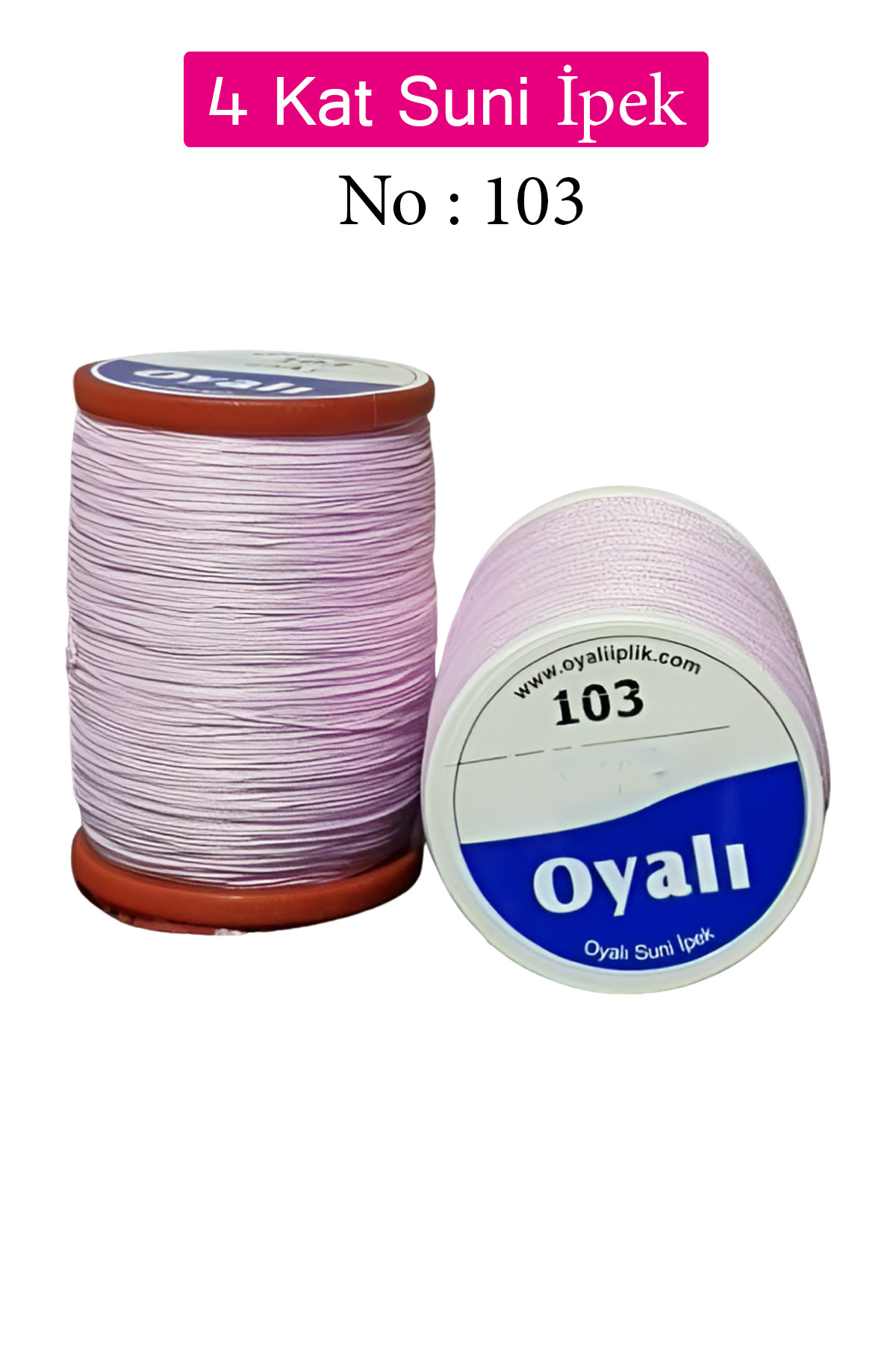 Oyalı 4 Kat Suni İpek İplik İğne Oyası Boncuk İpi Tığ Oyası No:10