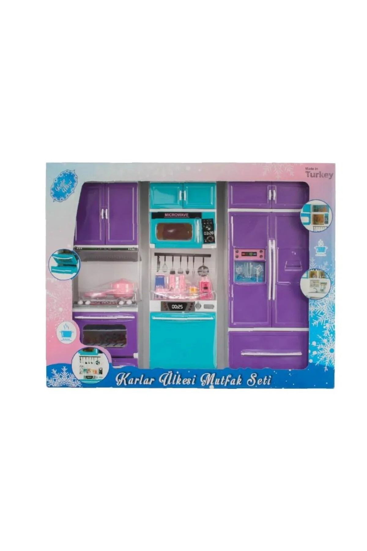 OYD-02348 KARLAR ÜLKESİ 3LÜ DOLAP SETİ-OYD