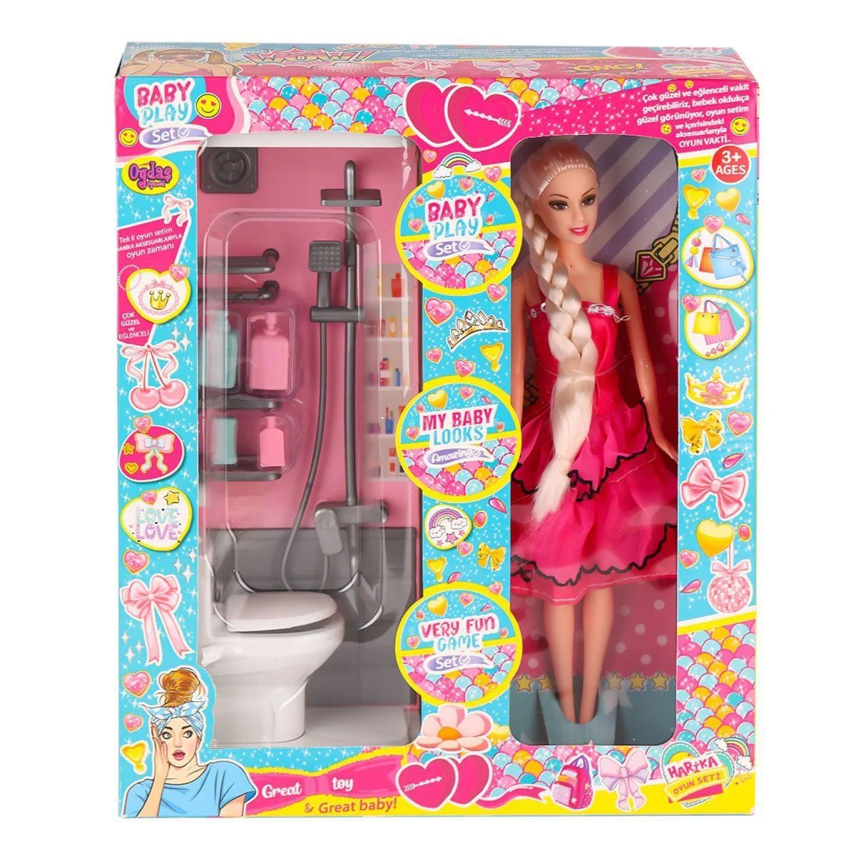 OYD-02387 Bebek ve Banyo Oyun Seti -Oydaş Oyuncak Fiyatı, Yorumları ve Özellikleri