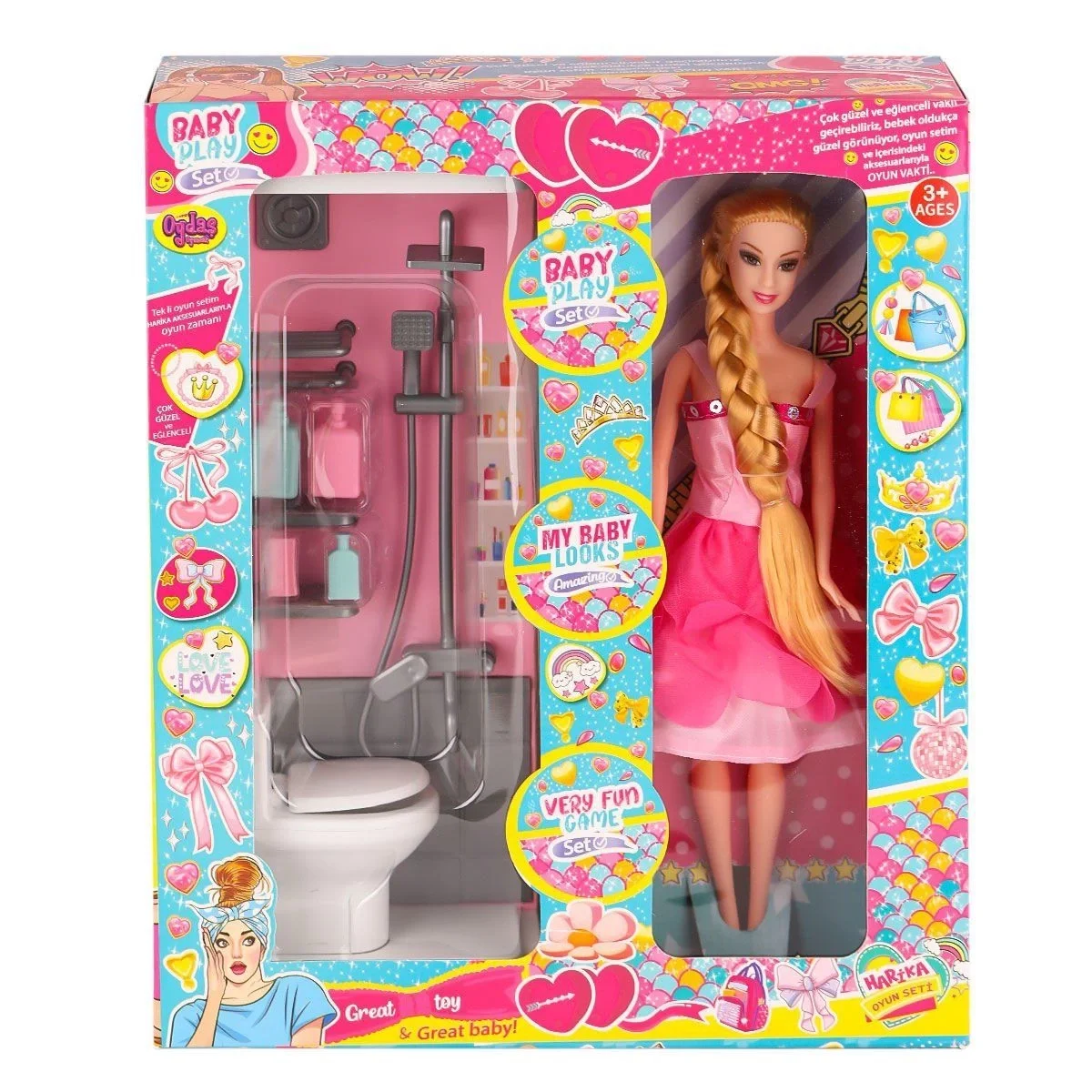 OYD-02387 Bebek ve Banyo Oyun Seti -Eco Lounge