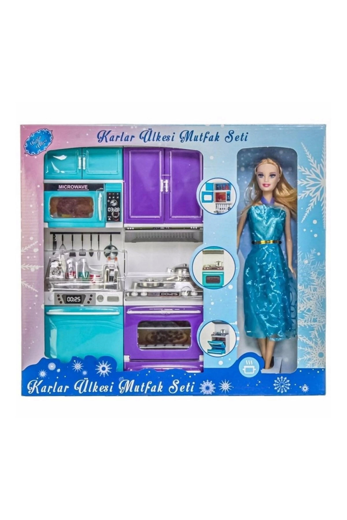 Oydaş Oyuncak Oydaş Karlar Ülkesi 2'Li Firin Bulaşik Bebekli 2332