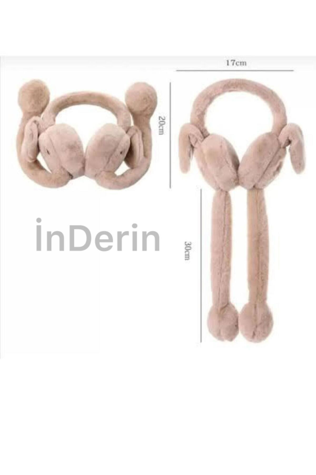 Oynar Kulaklı Peluş Kışlık Sesli Tavşan Pembe Kulaklık Ithal