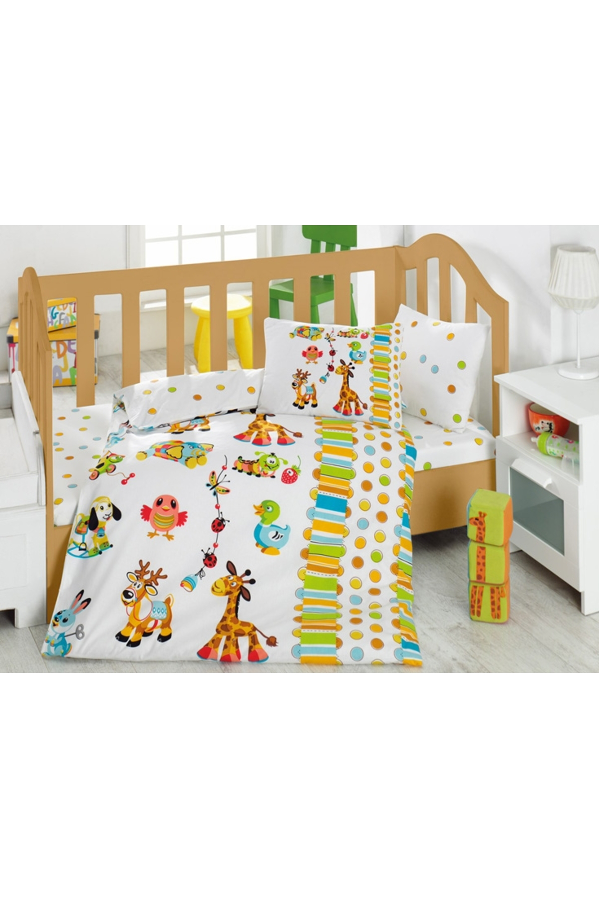 K&A Oyun Bahçesi Turkuaz Bebek Nevresim Takımı