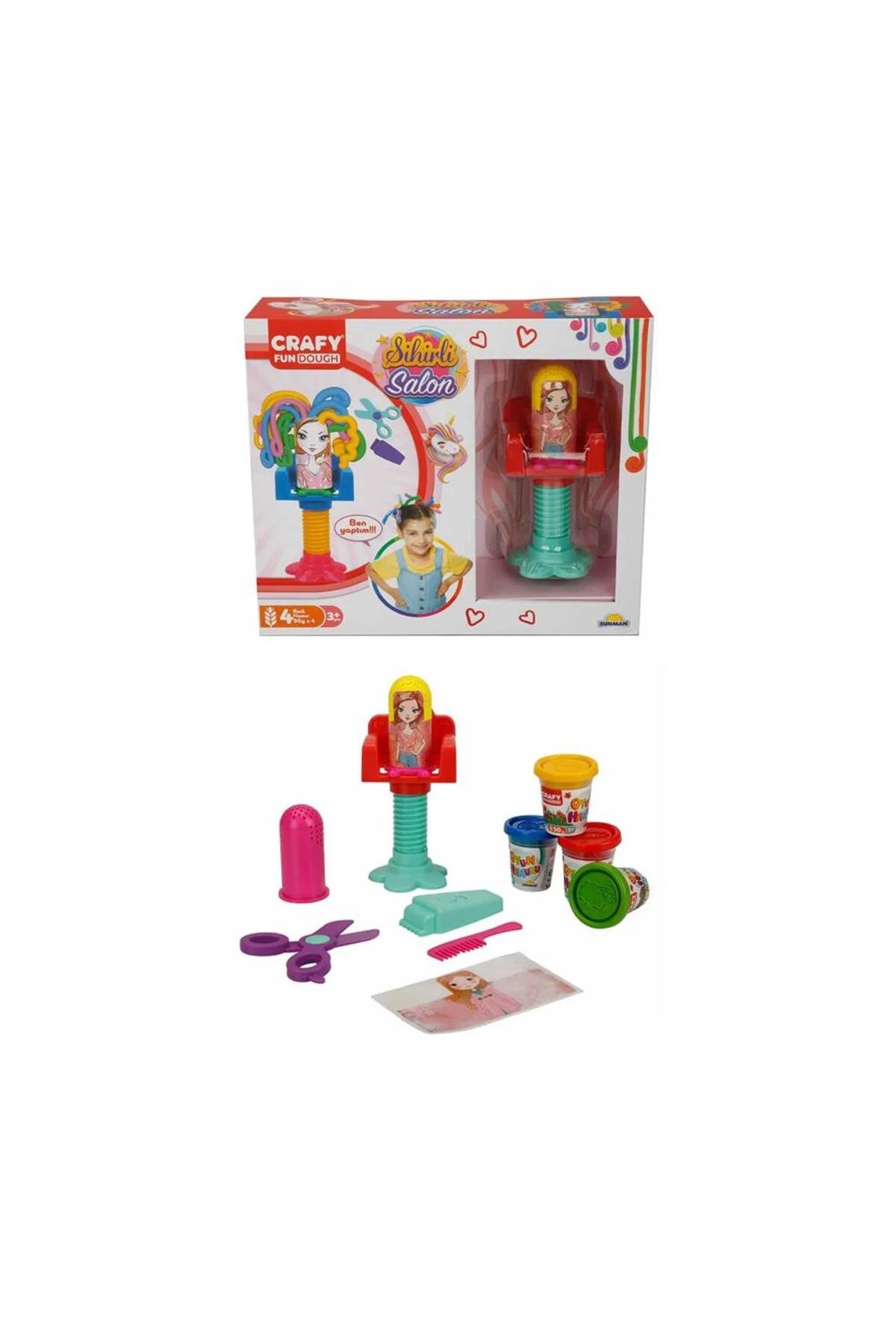OYUN HAMUR SET ORT SİHİRLİ SALON 4X50GR