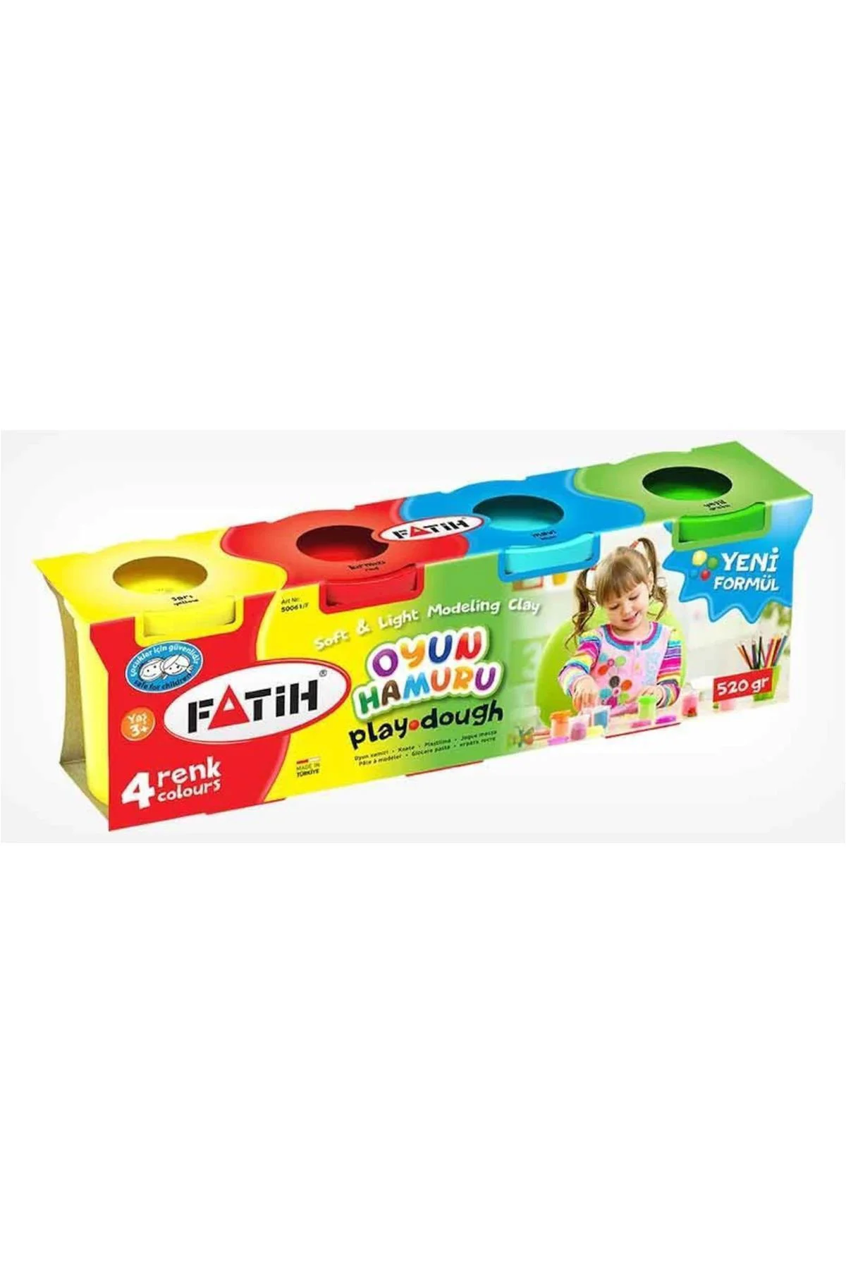 Oyun Hamuru 4 Renk 520gr