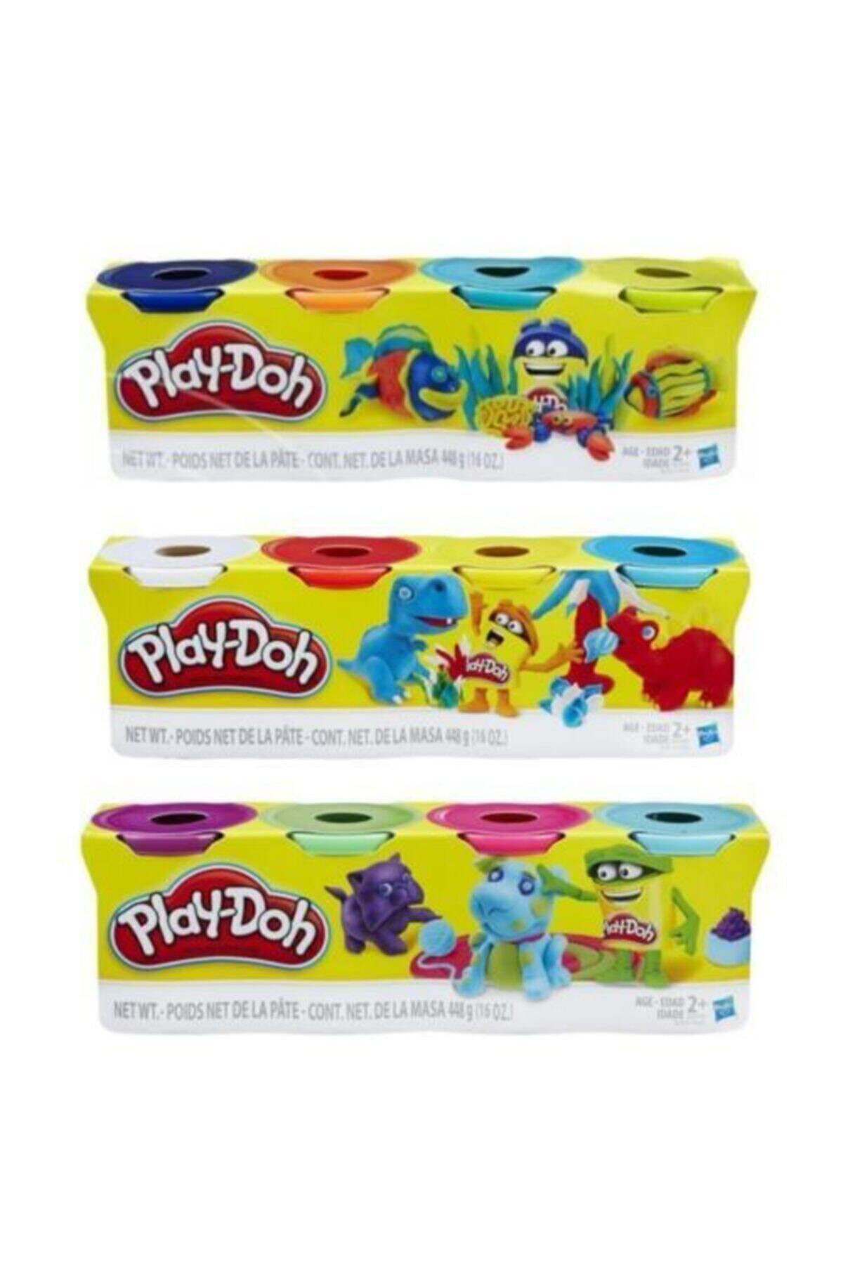 Play Dough Oyun Hamuru 4'Lü 3 Paket 12 Adet