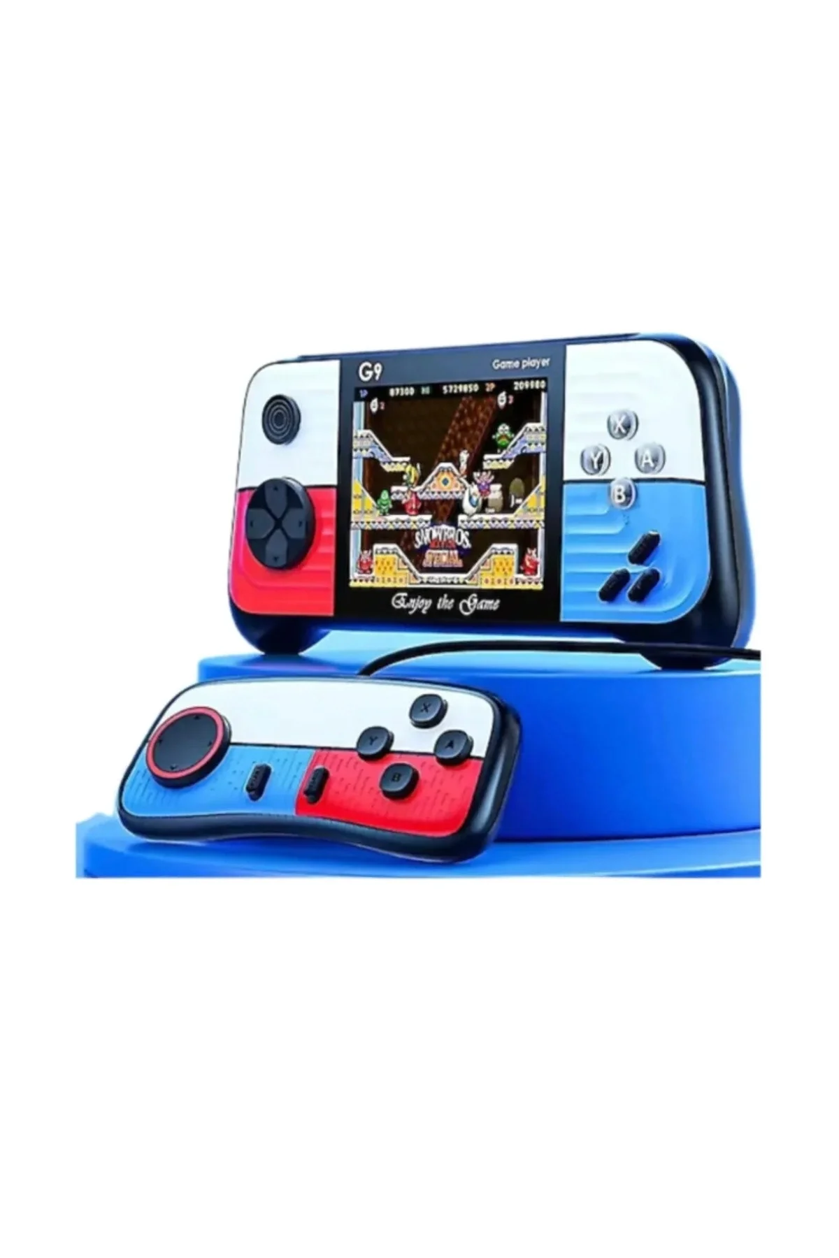 Oyun konsolu gamepad joystick 500 oyunlu çok renkli bluetoothsuz atari oyun kutusu