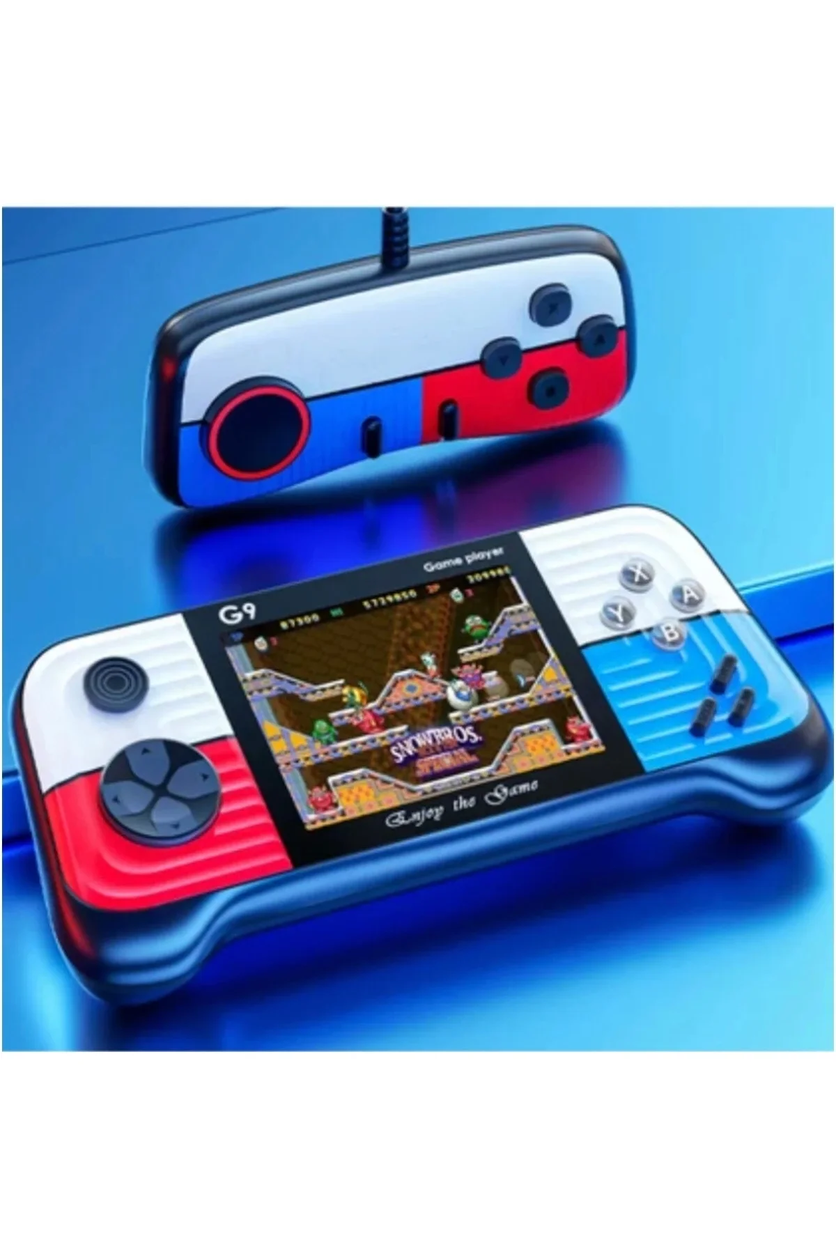 Oyun konsolu gamepad joystick 500 oyunlu çok renkli bluetoothsuz atari oyun kutusu