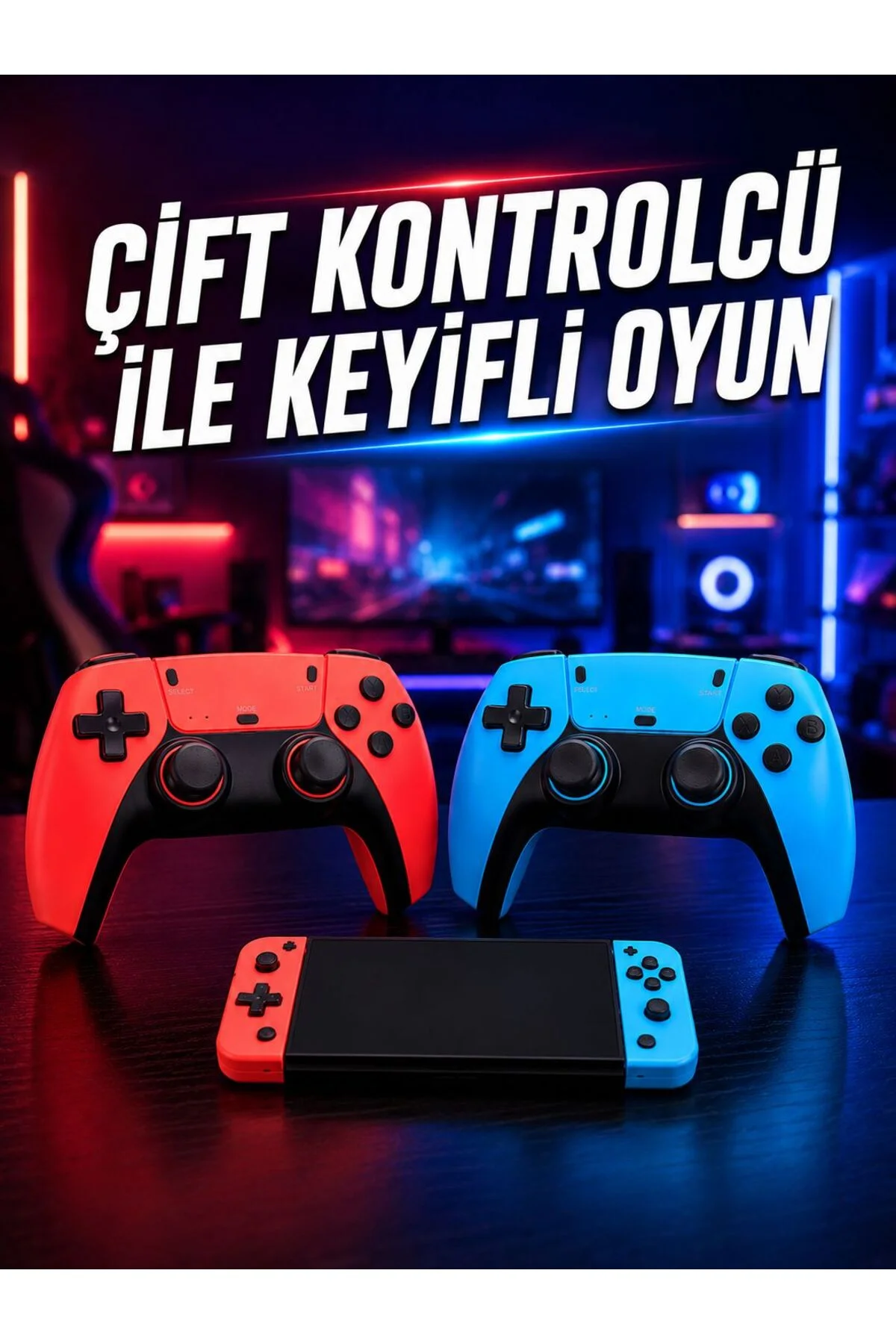 Oyun Konsolu Kablosuz Kontrolcülü Retro Oyun Eğlence Sistemi Oyun Konsolu Kablosuz Kontrolcülü Retro Oyun Eğlence Sistemi