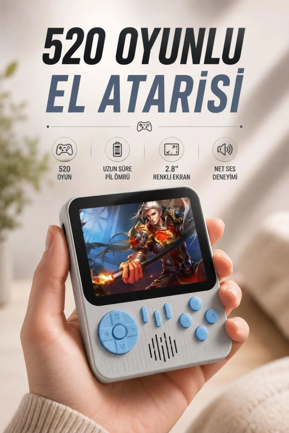 Oyun Konsolu Retro Oyun Konsolu Tv'ye Bağlanabilir Taşınabilir