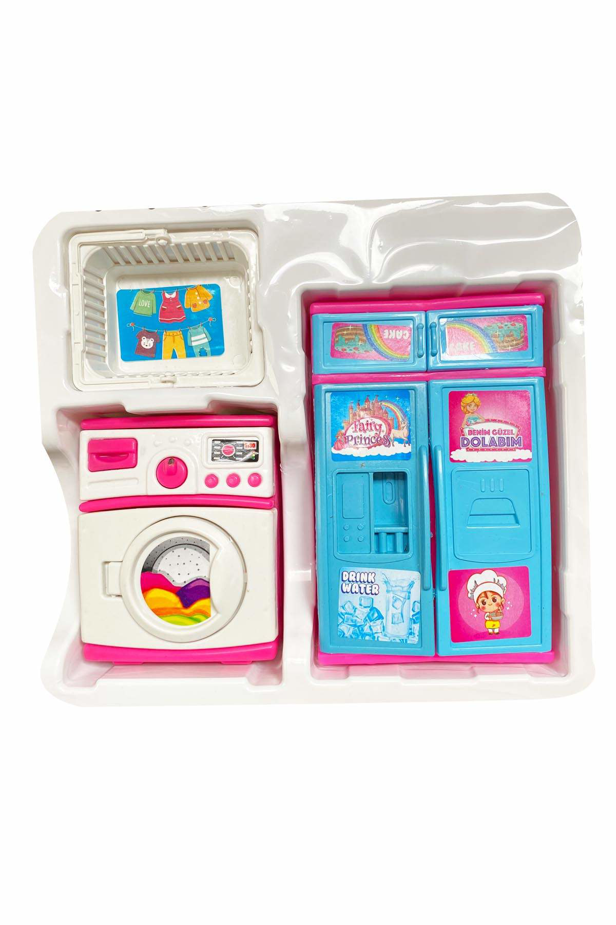 Just Cheap Store Oyuncak Beyaz Eşya Seti 34X30 Cm