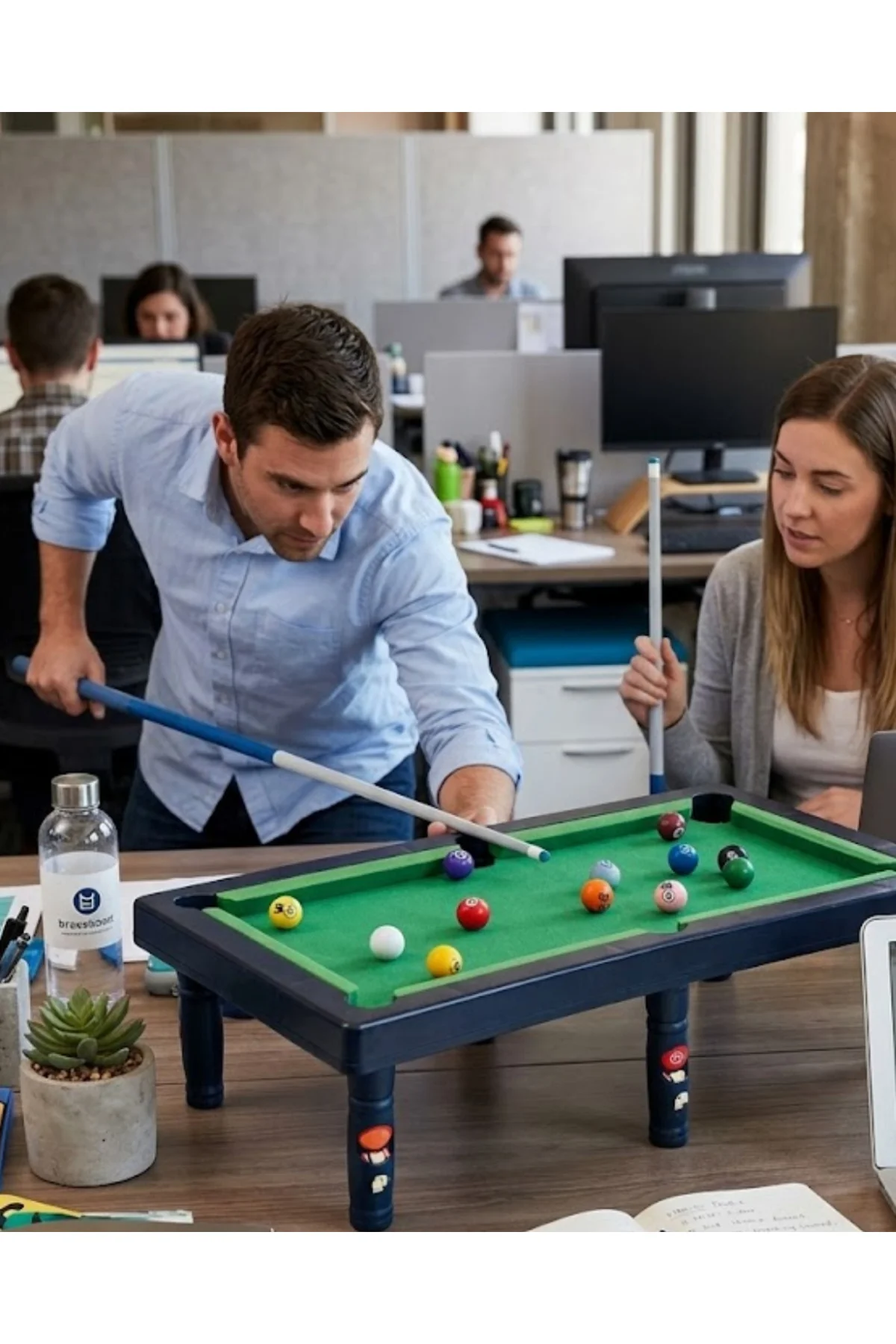 Oyuncak Bilardo Masası Seti Çocuklar İçin Eğlence ve Beceri Oyunu