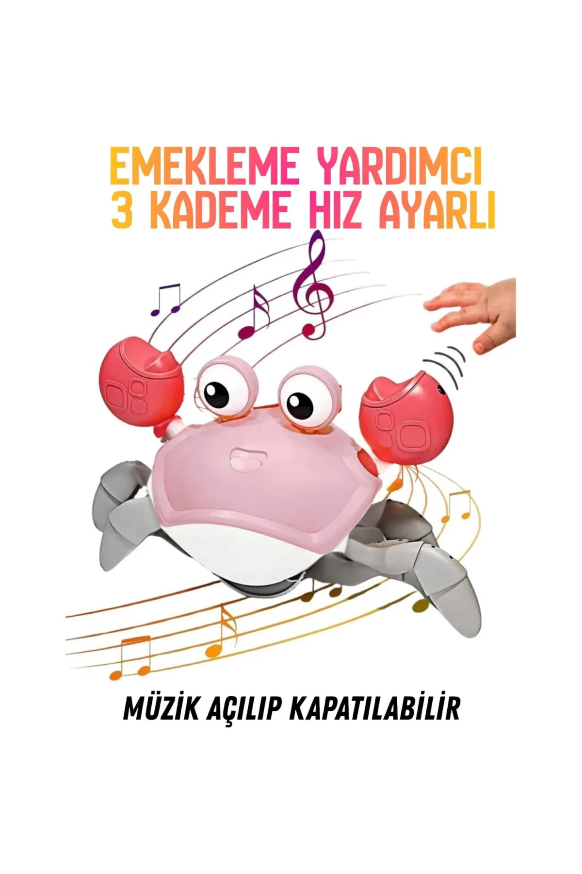 Oyuncak Emeklemeye Yardımcı 3 Kademeli Hız Kapatıp Açılabilen Müz