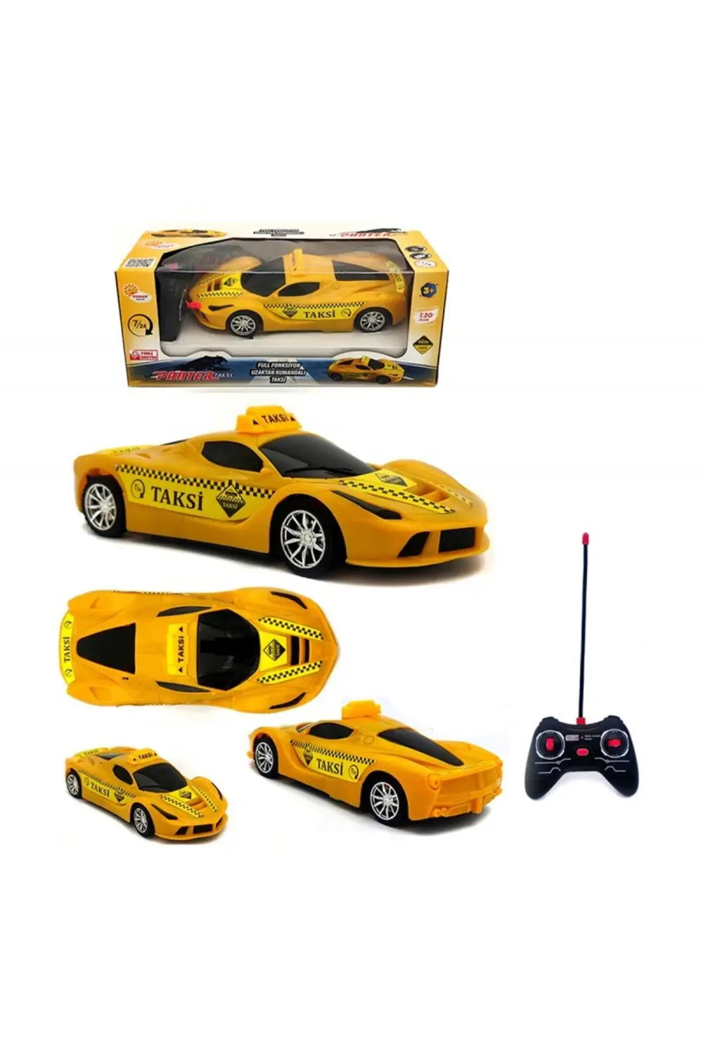 Oyuncak Full Fonksiyon Uzaktan Kumandalı Pilli Panter Taksi