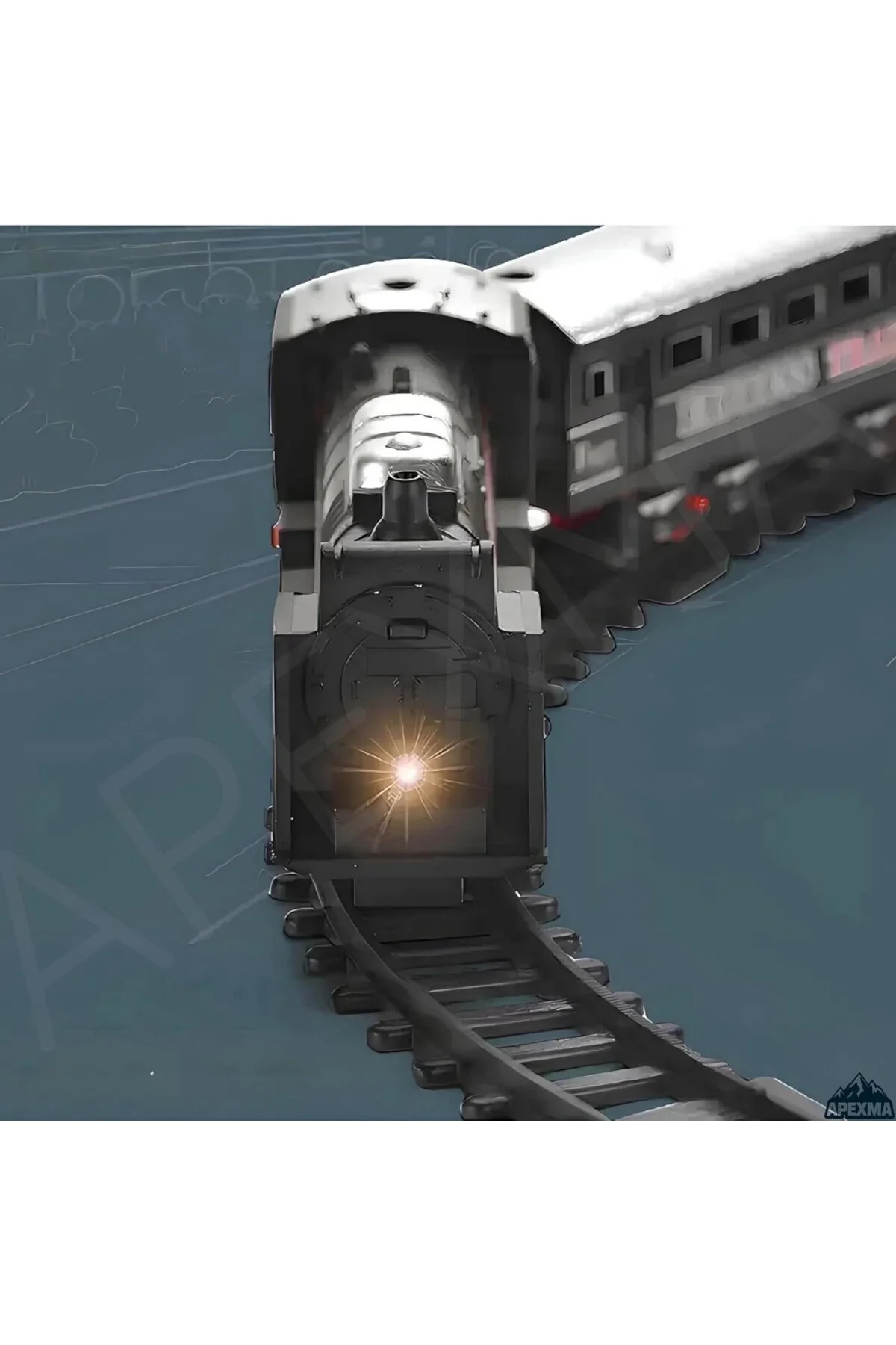 Oyuncak Işıklı Pilli Demiryolu Tren Seti 23 Parça - 3 Farklı Ray 