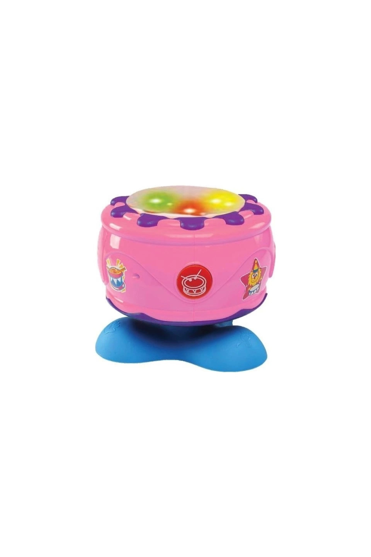 Oyuncak Store Oyuncak Kaya Davul - Pembe - İşıklı Müzikli Oyuncak Davul 8904