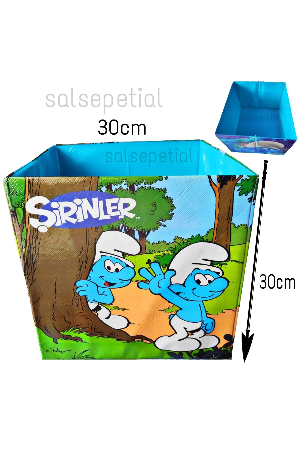Oyuncak Kutusu Açılır Kapanır Oyuncak Sepeti 30 Cm